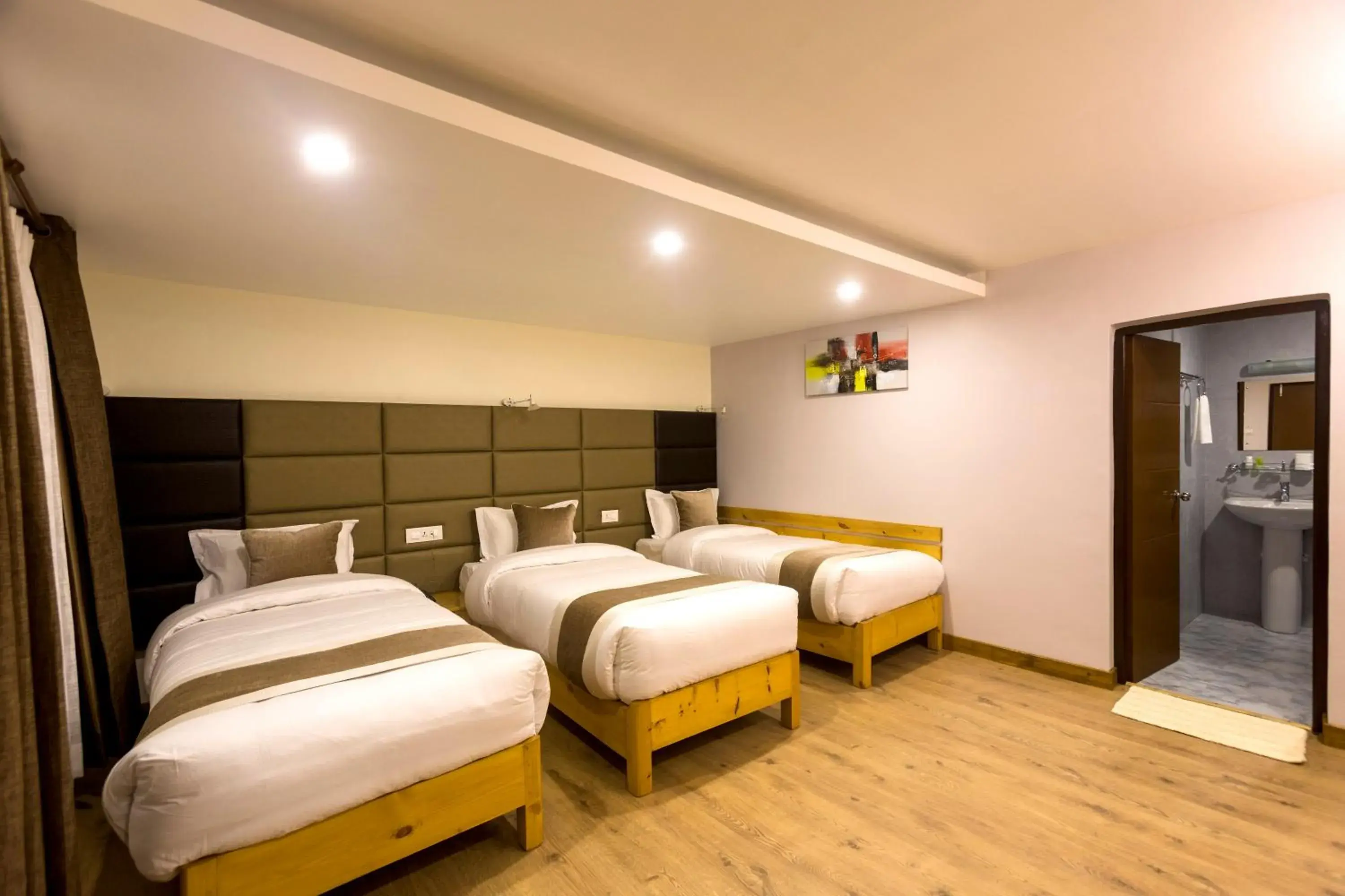 Triple Room with Garden View - single occupancy - Flexible Checkin Time in Nepal Cottage Resort Triple Room with Garden View - single occupancy - Flexible Checkin Time in Nepal Cottage Resort