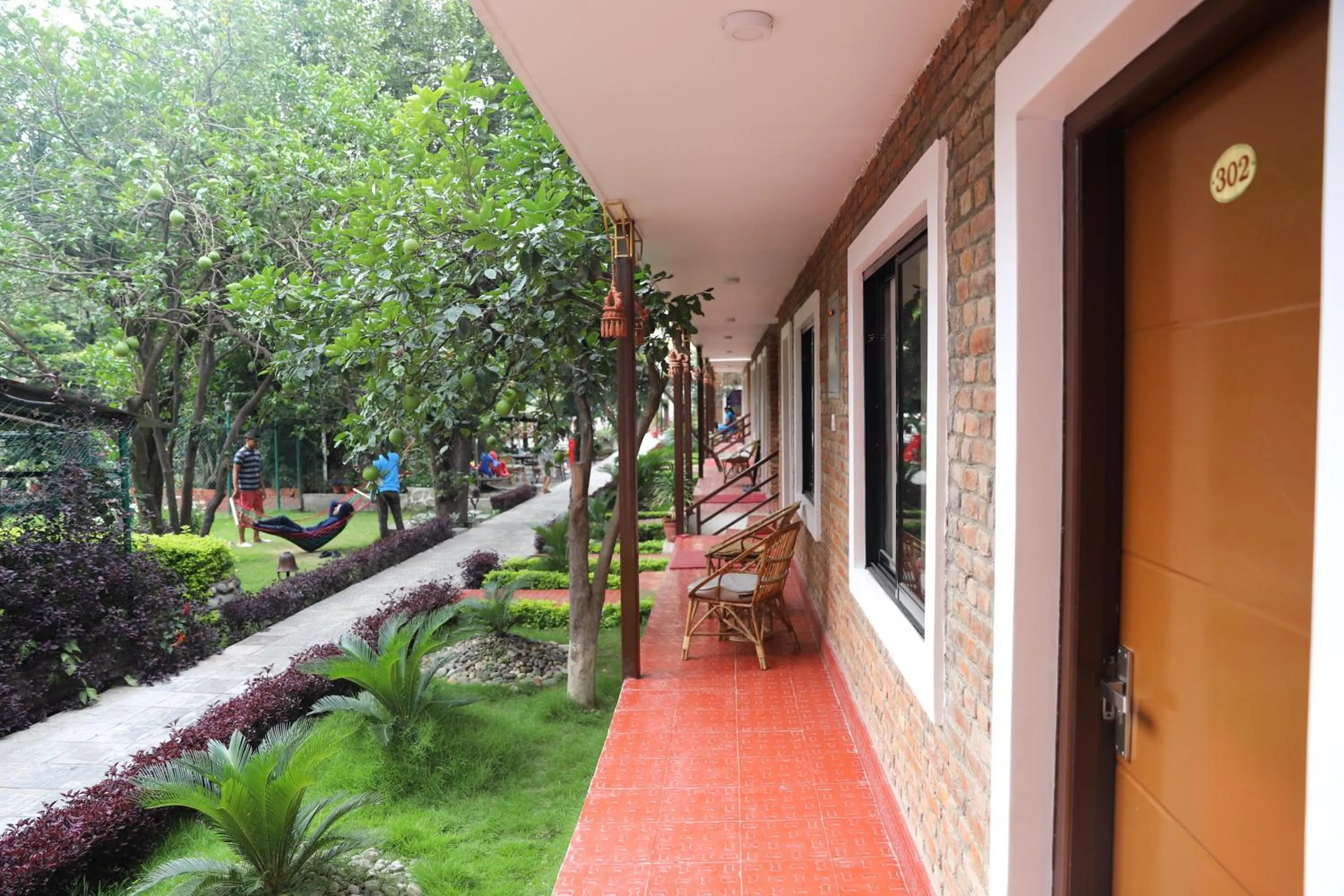 Patio in Nepal Cottage Resort