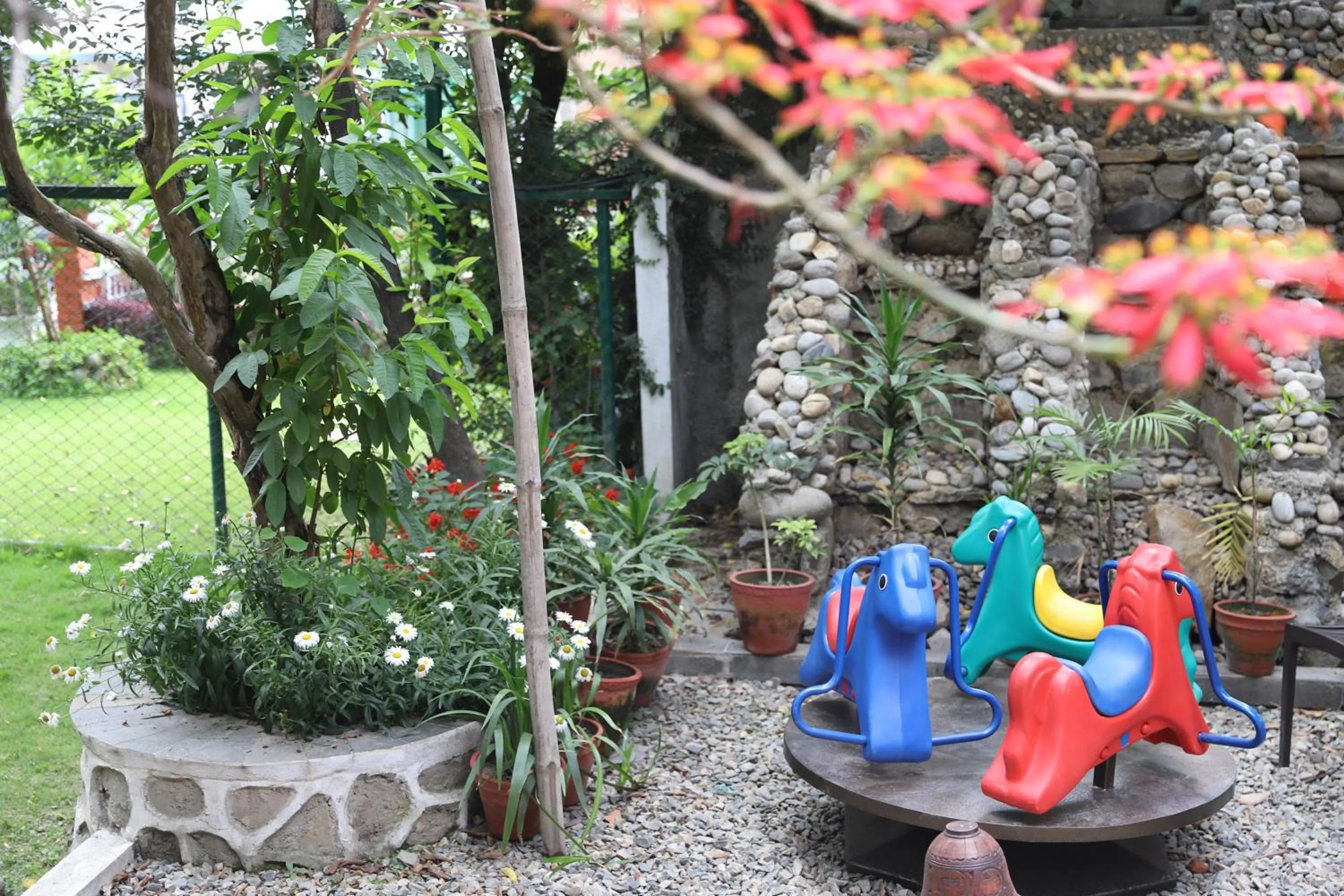 Children play ground in Nepal Cottage Resort