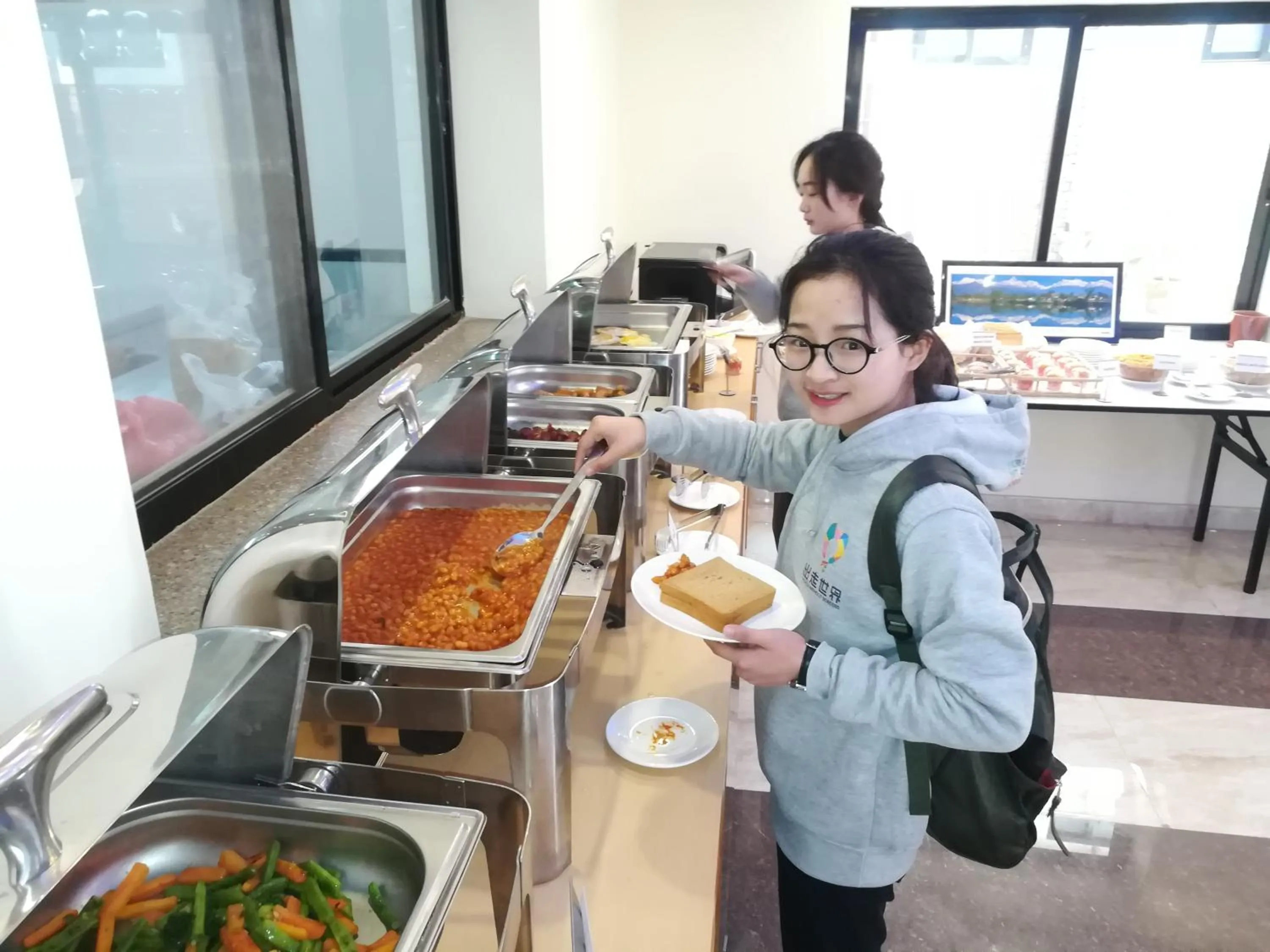 Buffet breakfast in Nepal Cottage Resort