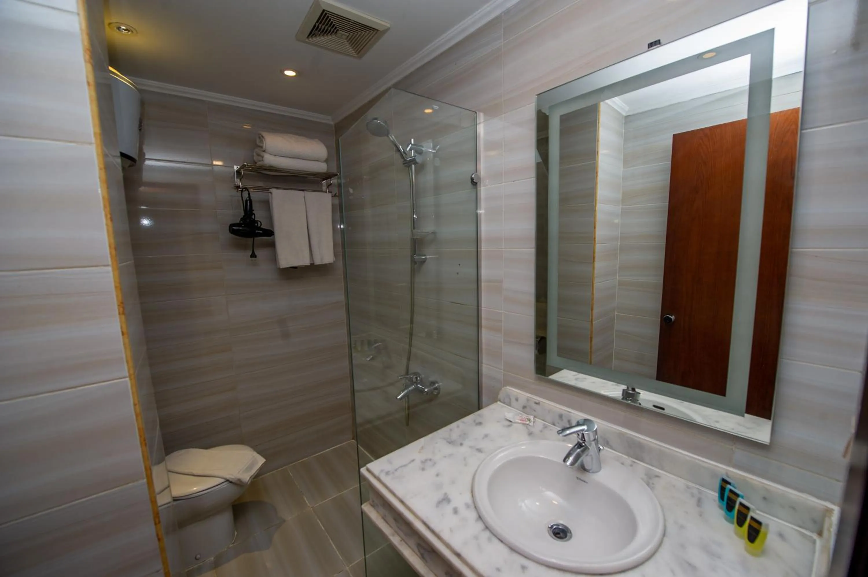 Shower in Pyramids Valley Boutique Hotel