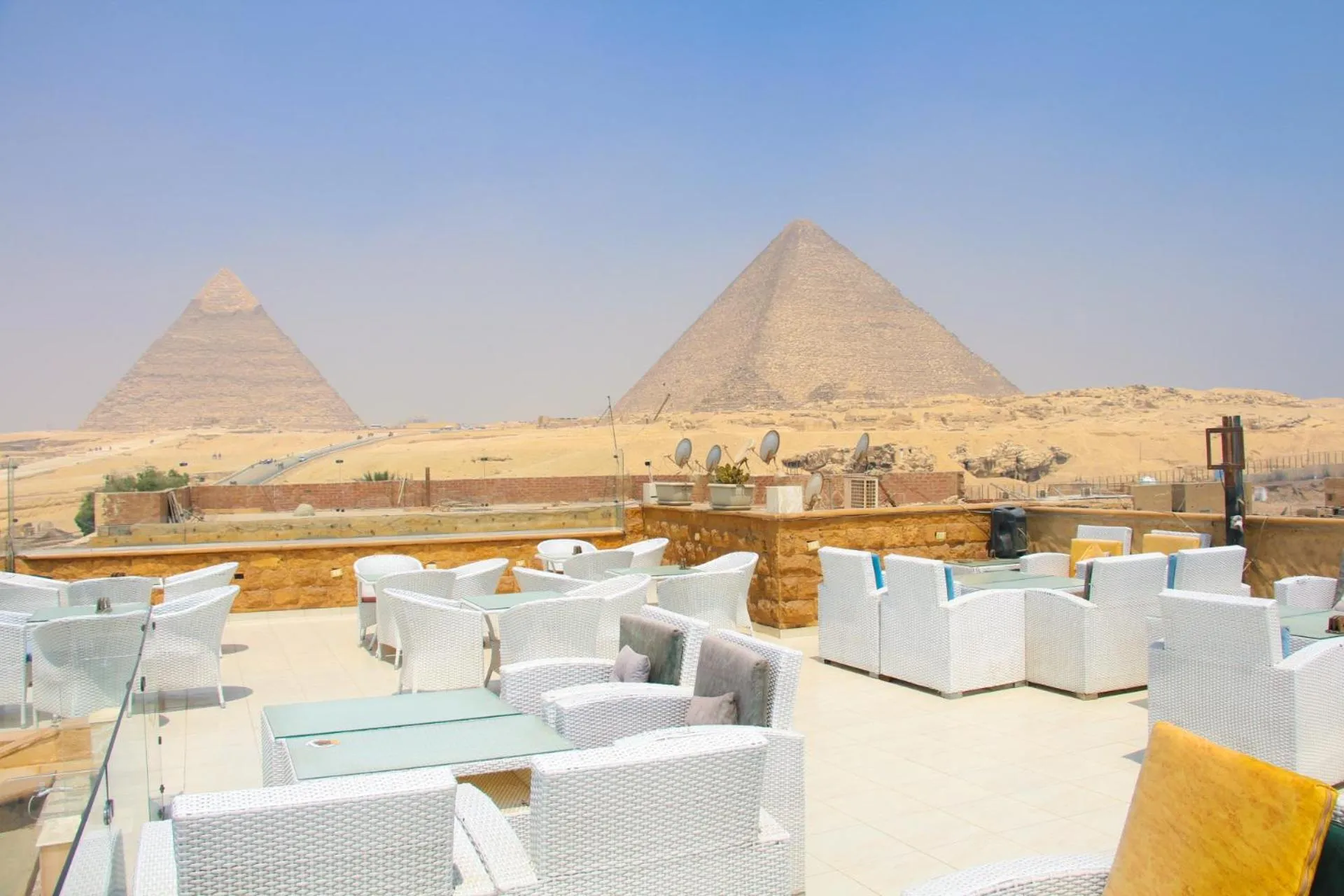 Patio in Pyramids Valley Boutique Hotel