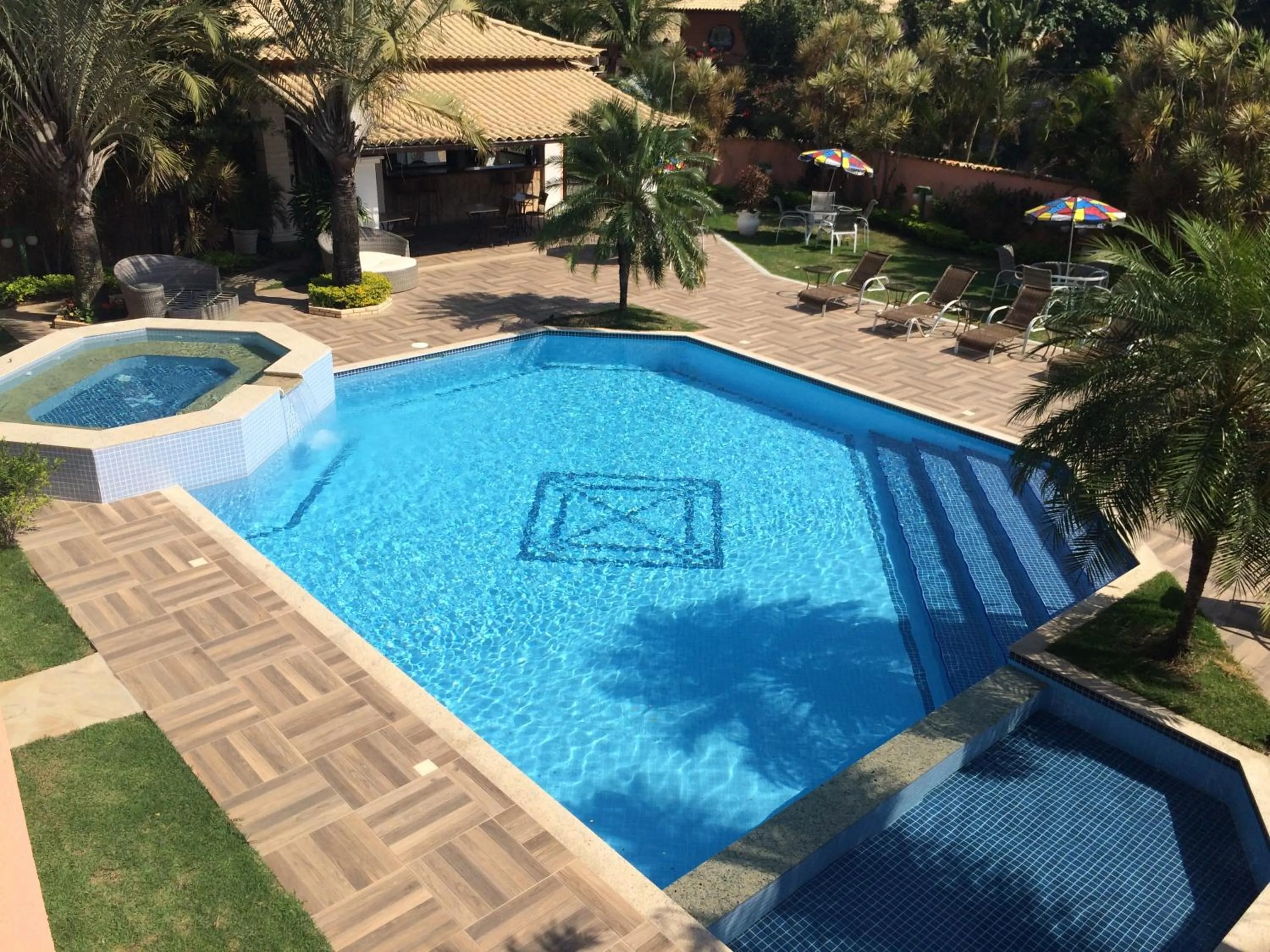Swimming pool in Pousada Marbella