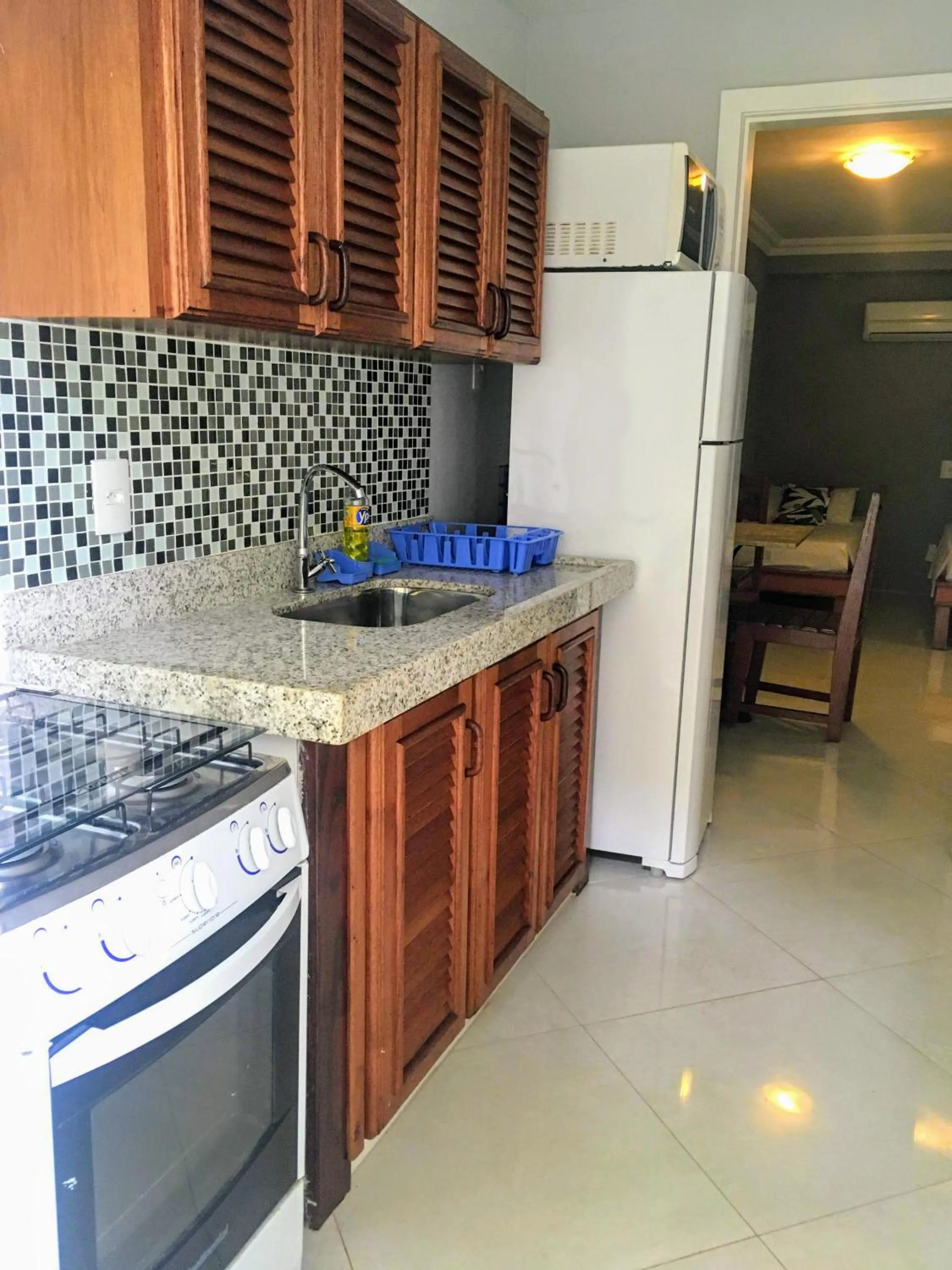 Kitchen or kitchenette in Pousada Marbella