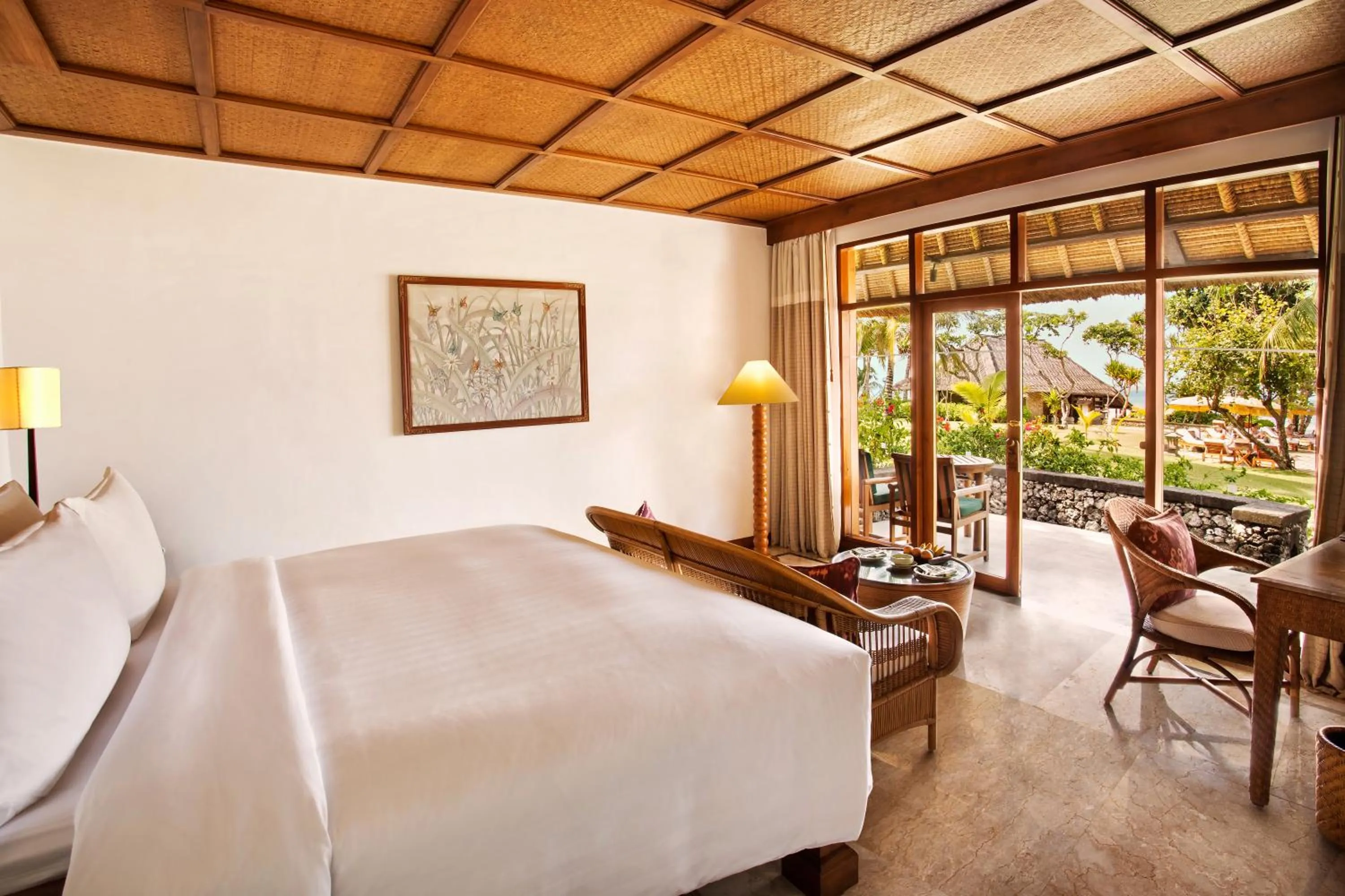 Bedroom, Bed in The Oberoi Beach Resort, Bali