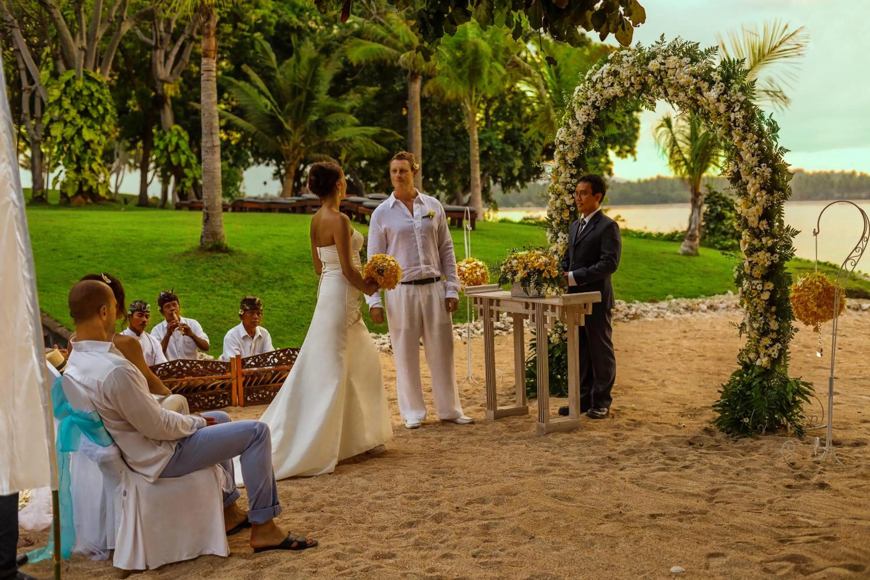 People in The Oberoi Beach Resort, Lombok