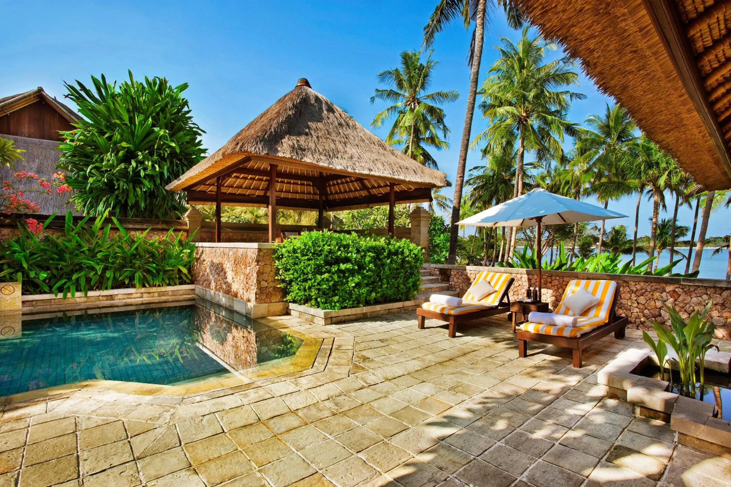 Garden in The Oberoi Beach Resort, Lombok