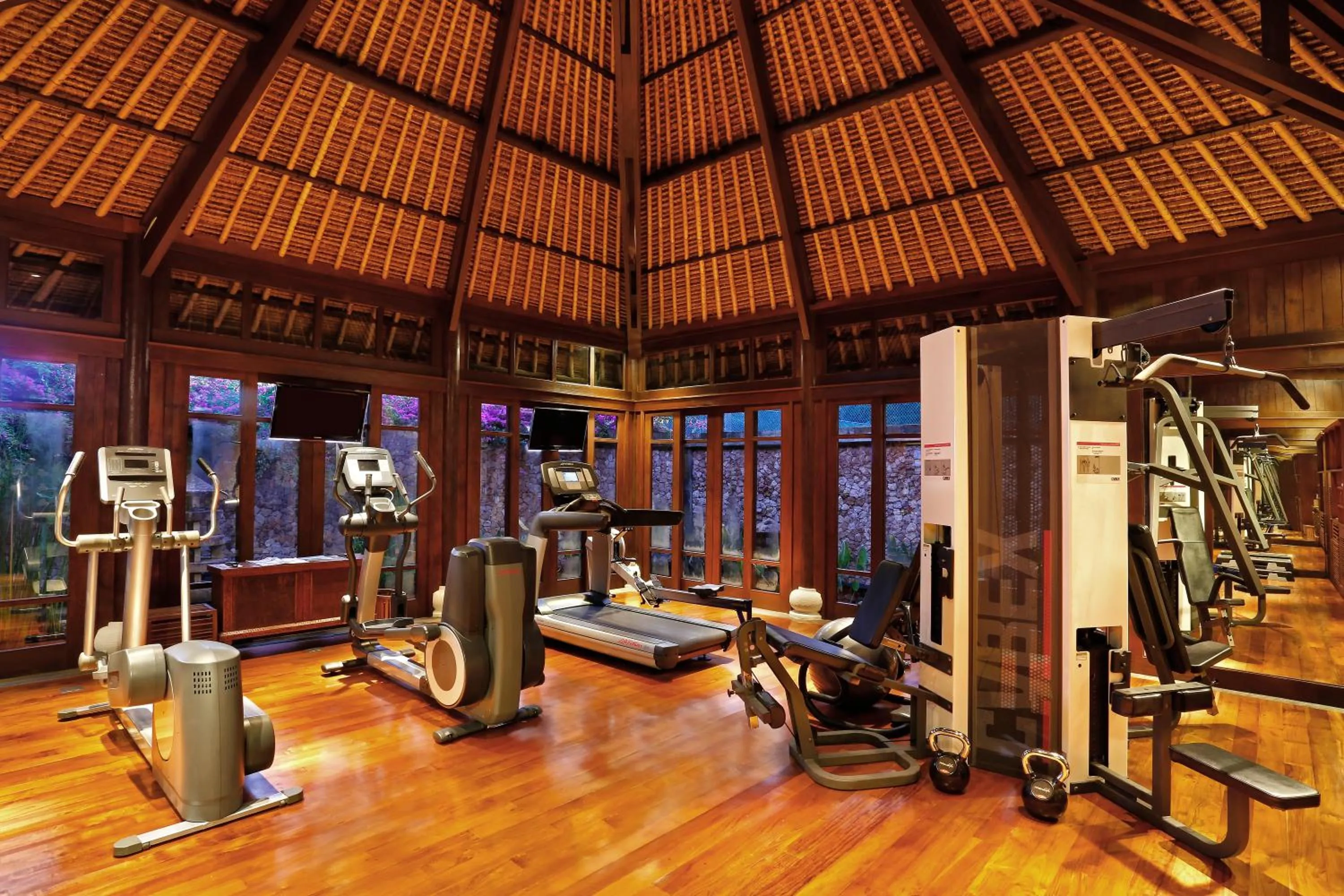 Fitness centre/facilities in The Oberoi Beach Resort, Lombok