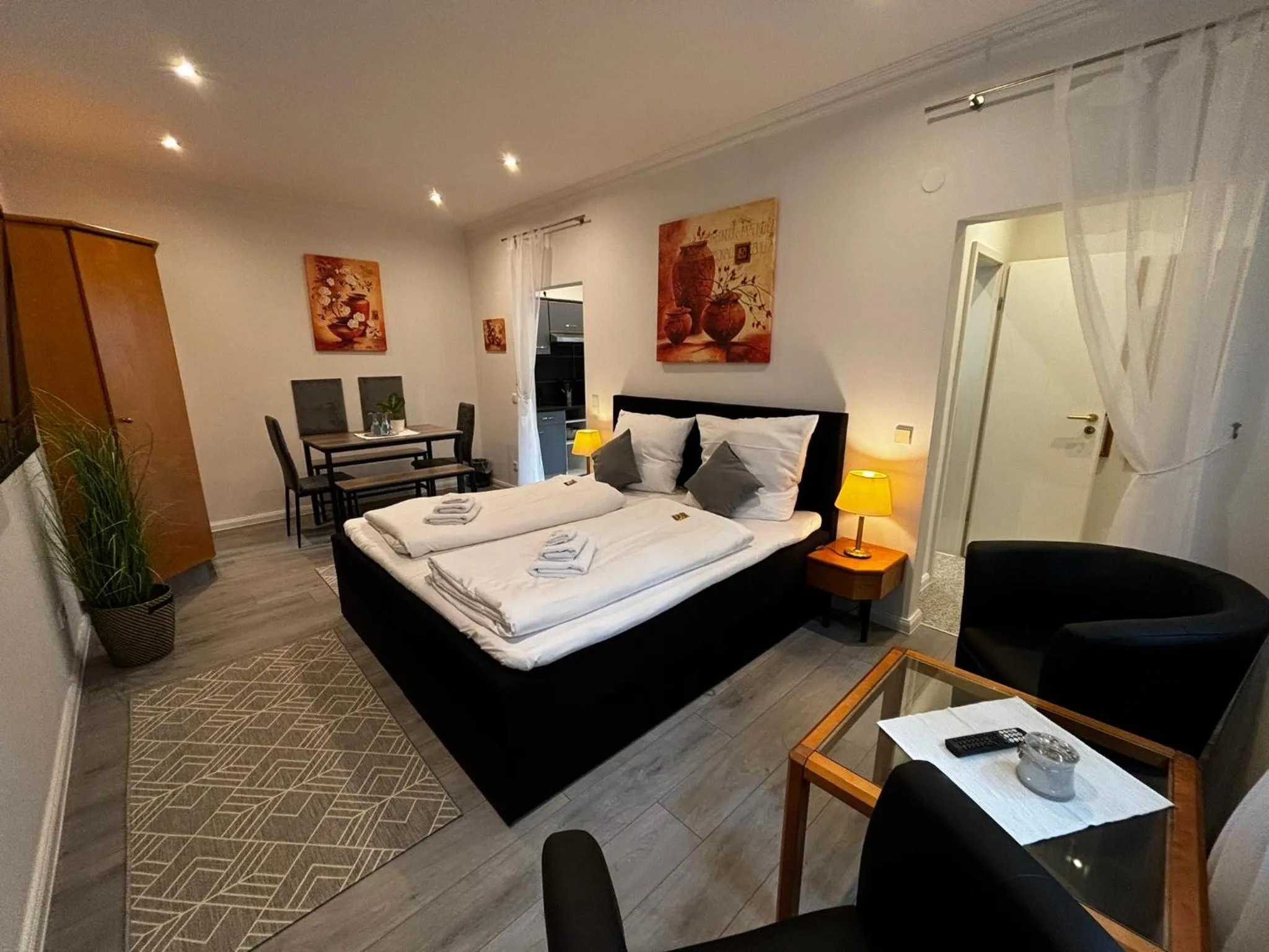 Living room, Bed in Residenz Royal