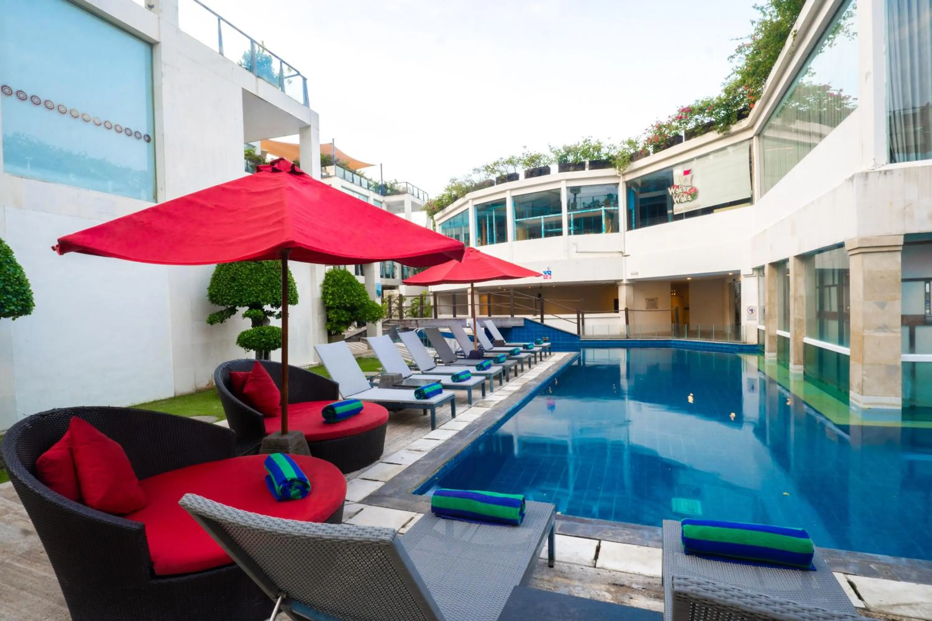 Swimming pool in FuramaXclusive Ocean Beach Seminyak Bali