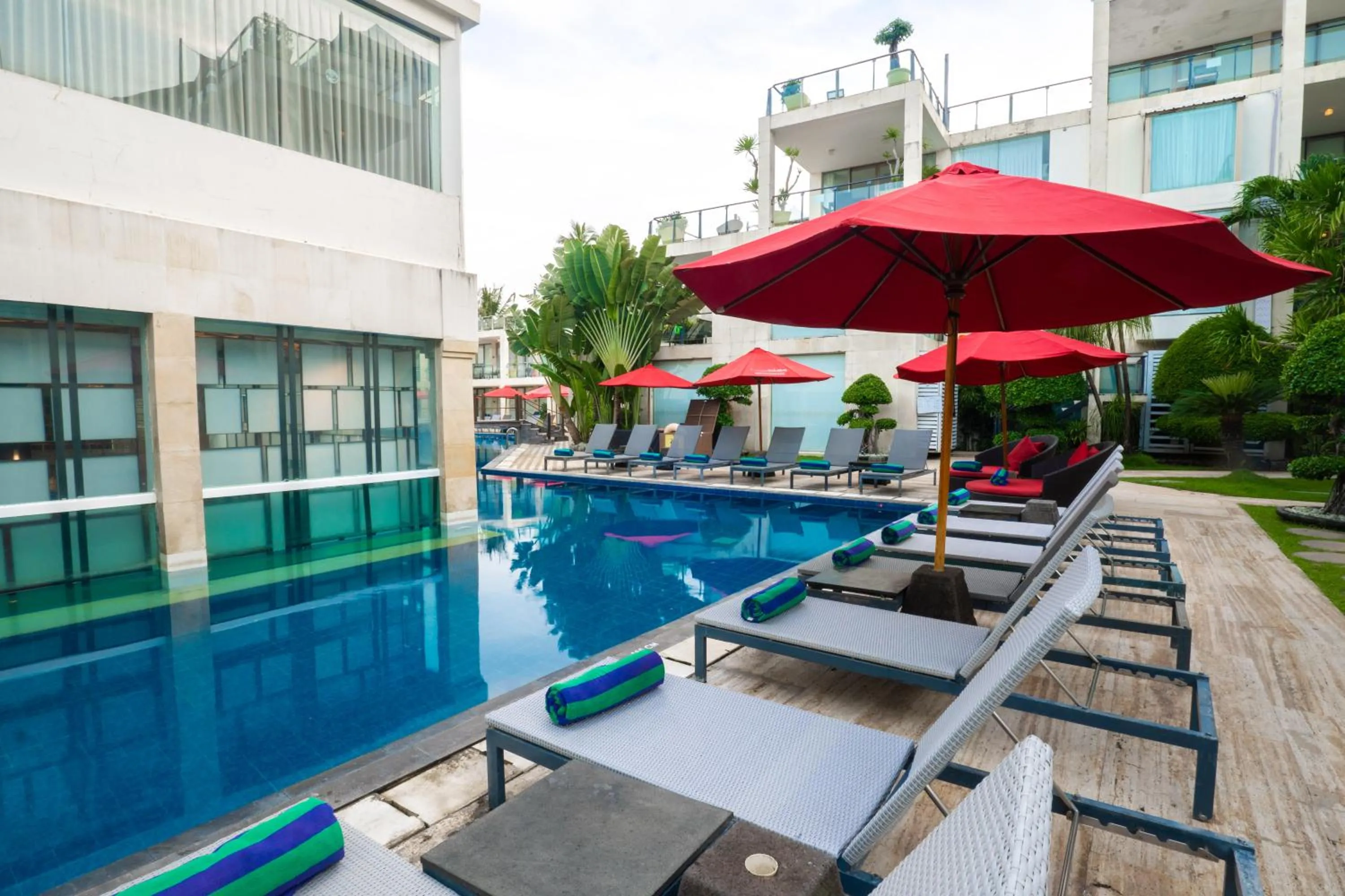 Swimming pool in FuramaXclusive Ocean Beach Seminyak Bali