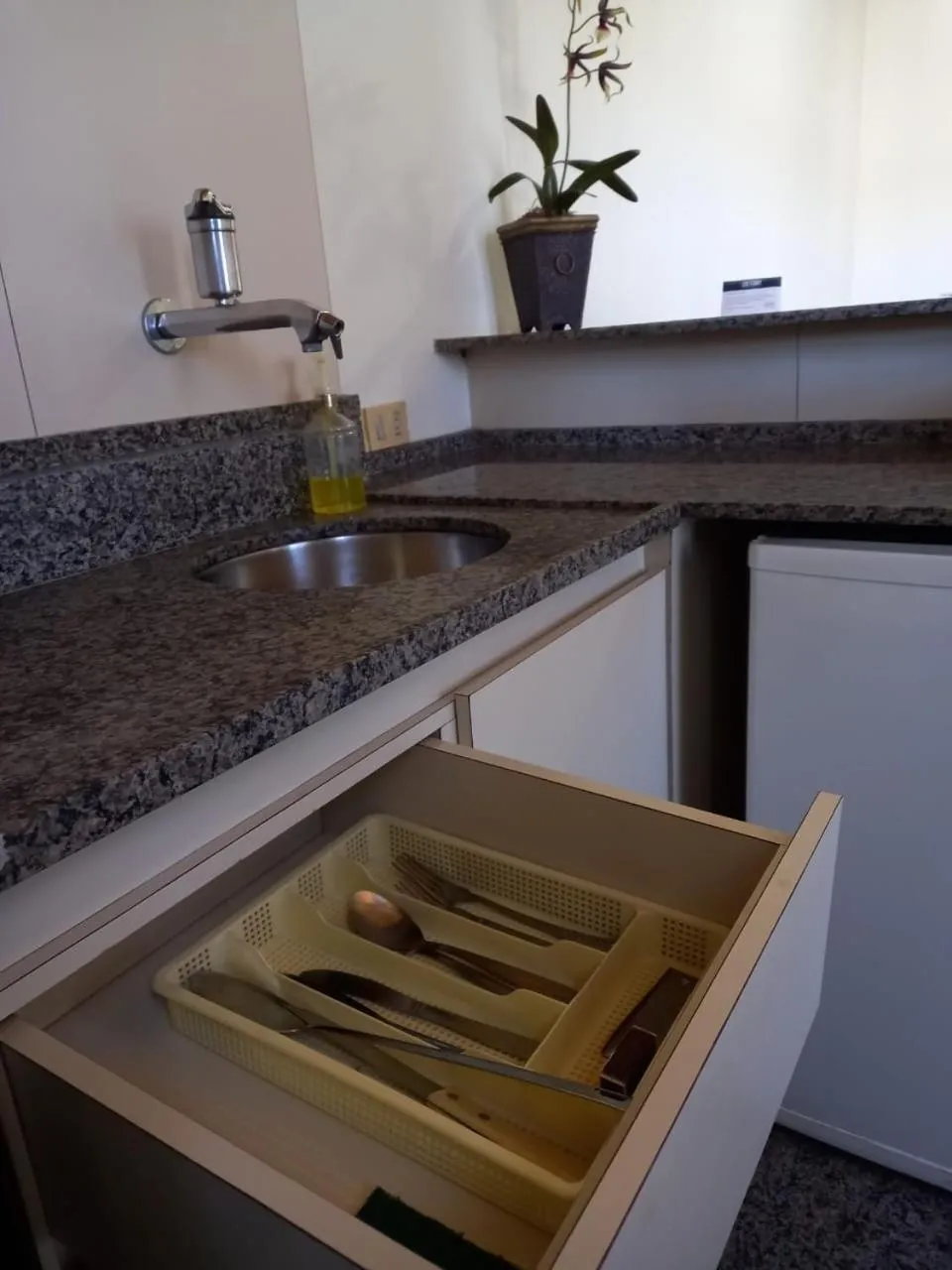 Kitchen or kitchenette in Cheverny Apart Hotel