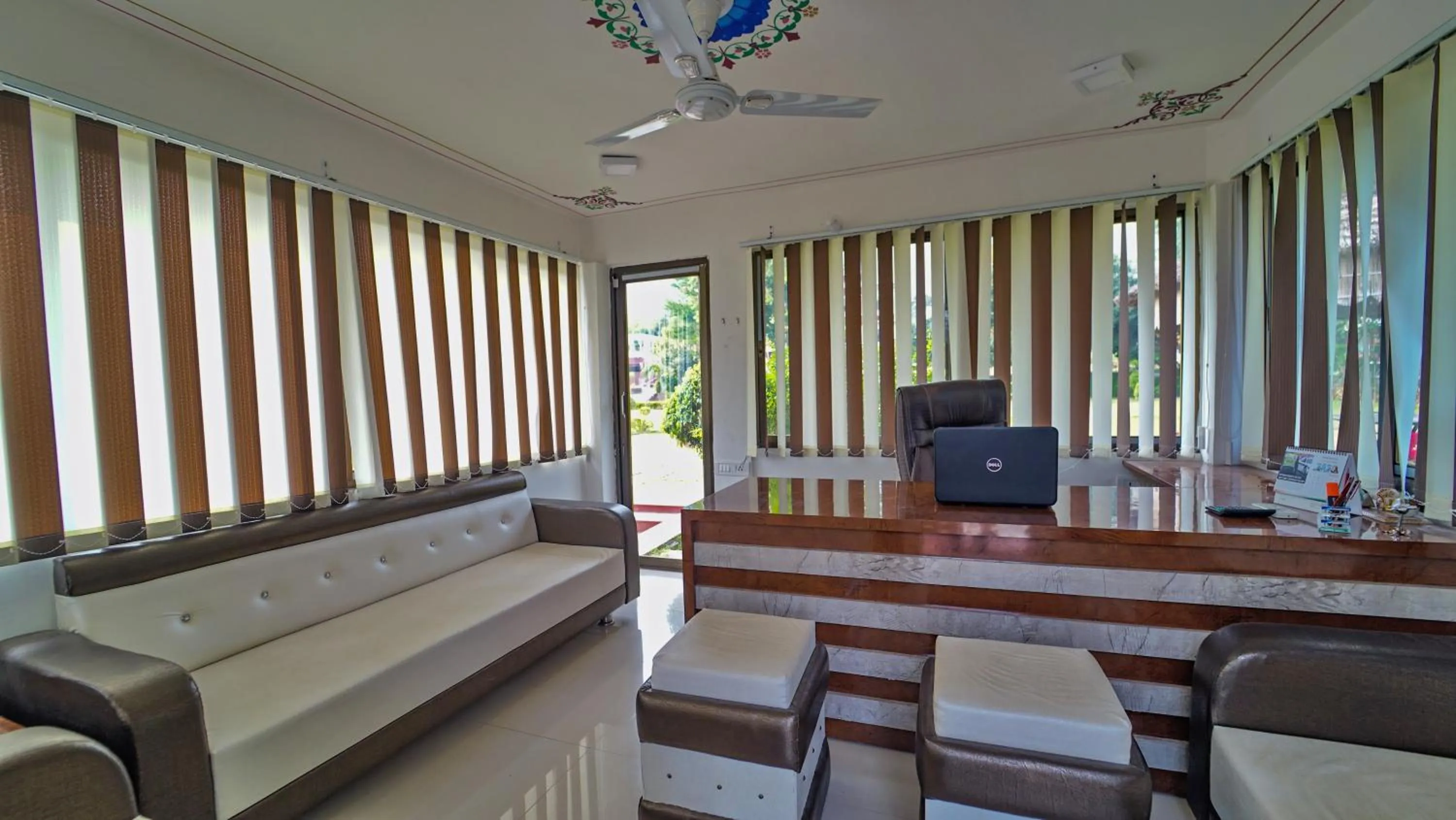 Seating area in The Lal Bagh