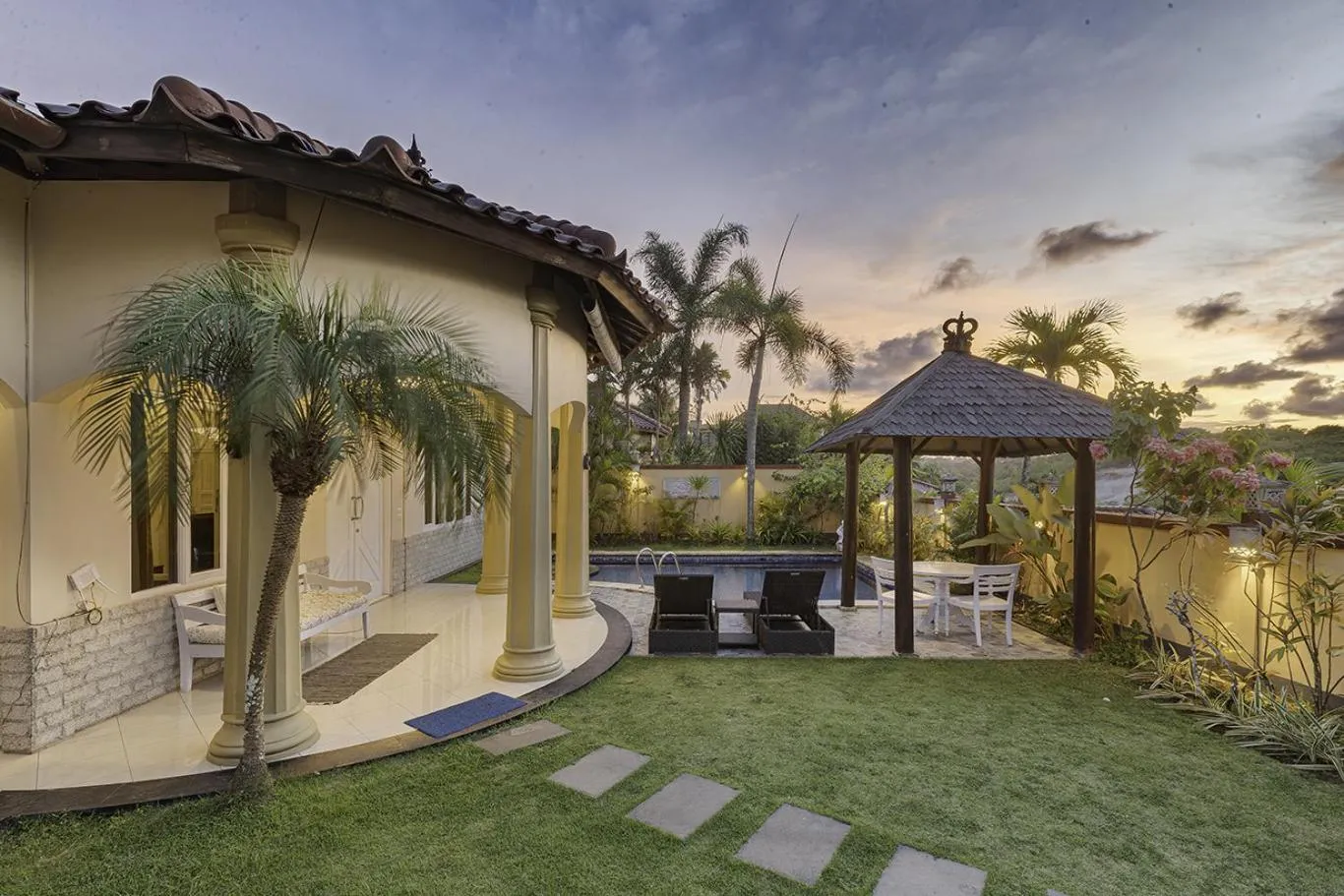 Patio in The Beverly Hills Bali Villas Jimbaran