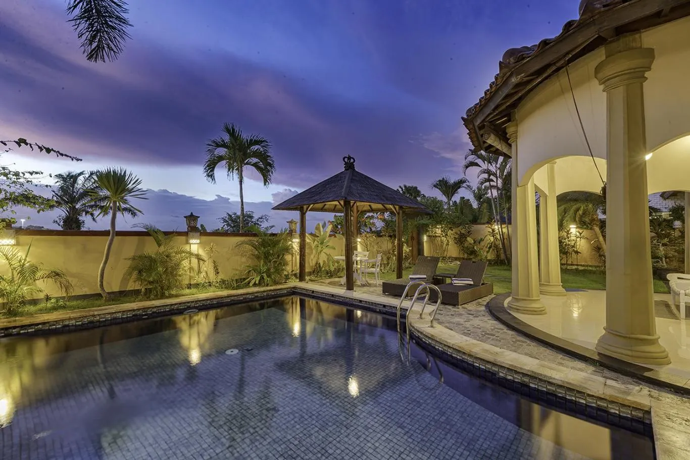 Patio in The Beverly Hills Bali Villas Jimbaran