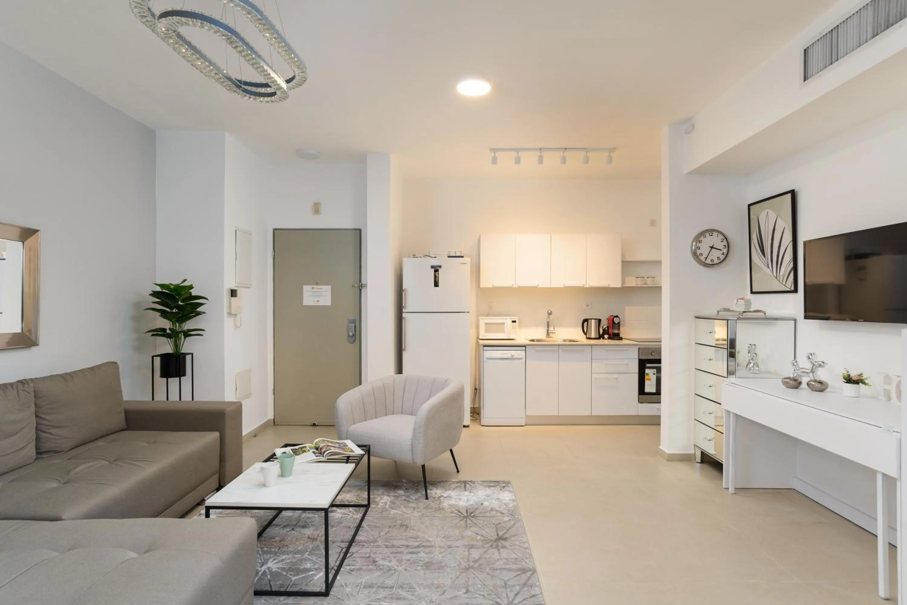 Living room in Quiet Hideaway & Terrace near Beach by FeelHome