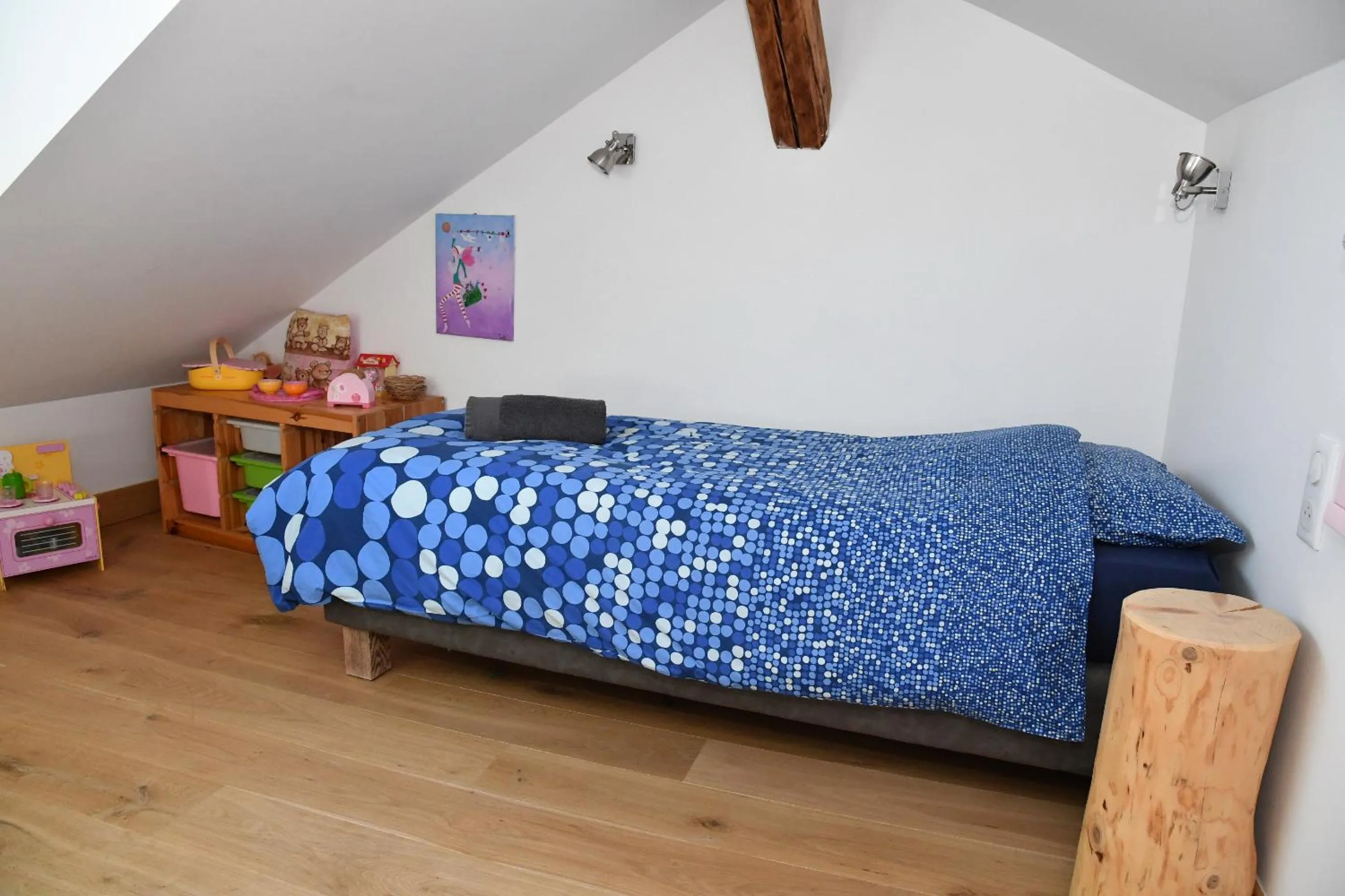 Bed in Au Cheval Blanc - appartements et chambres d'hôtes