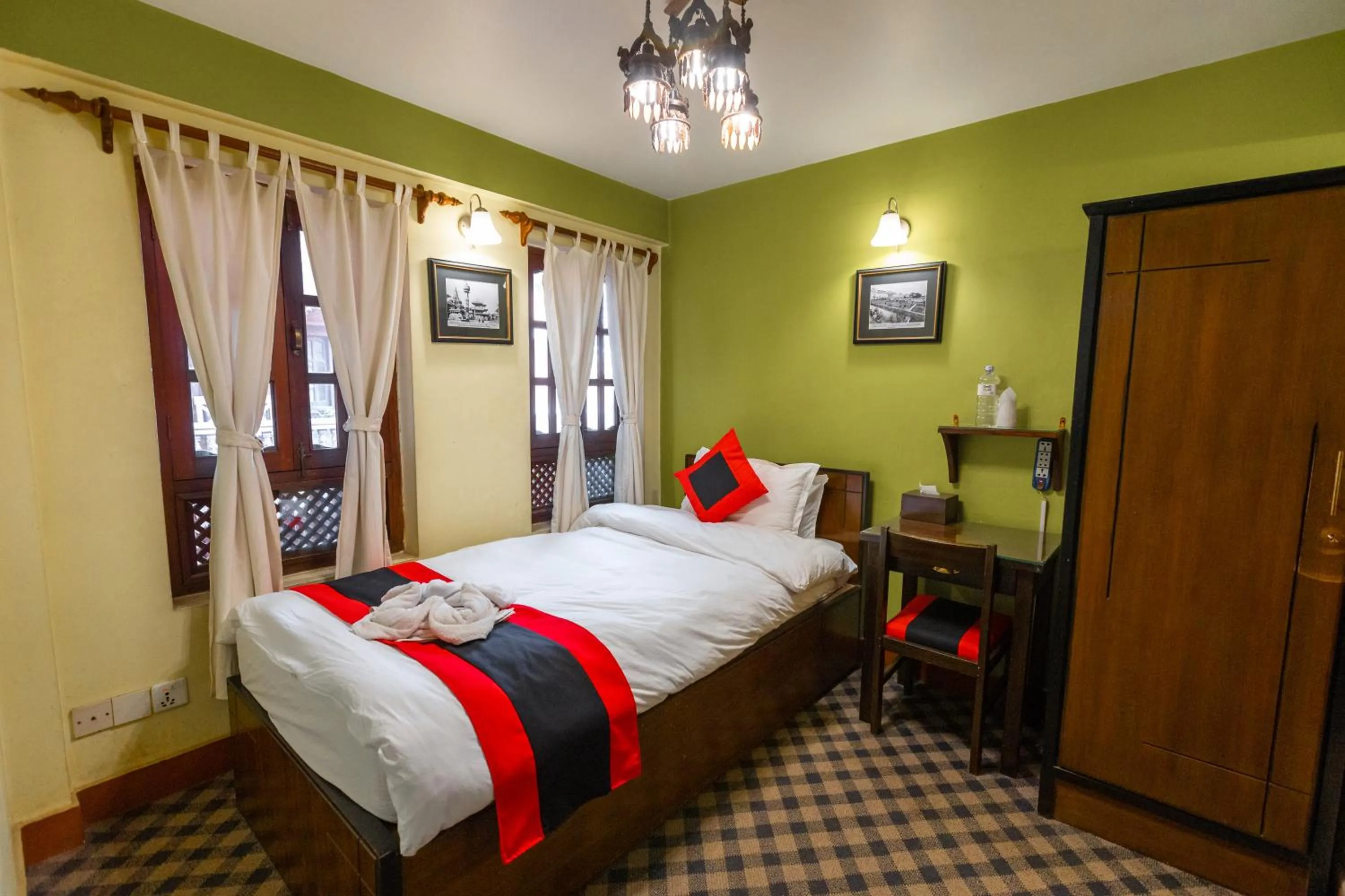 Bed in Vajra Boutique Hotel