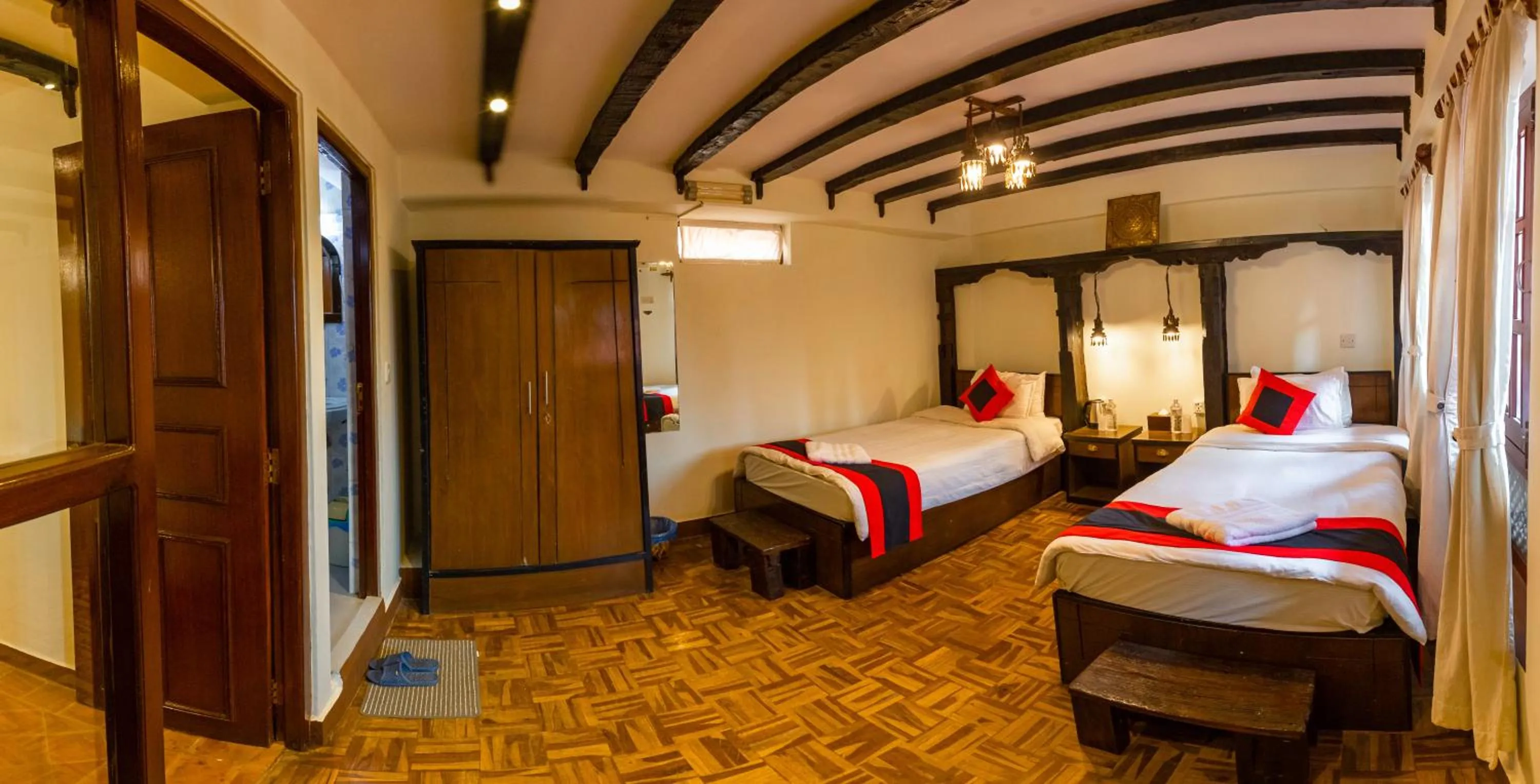 Bed in Vajra Boutique Hotel