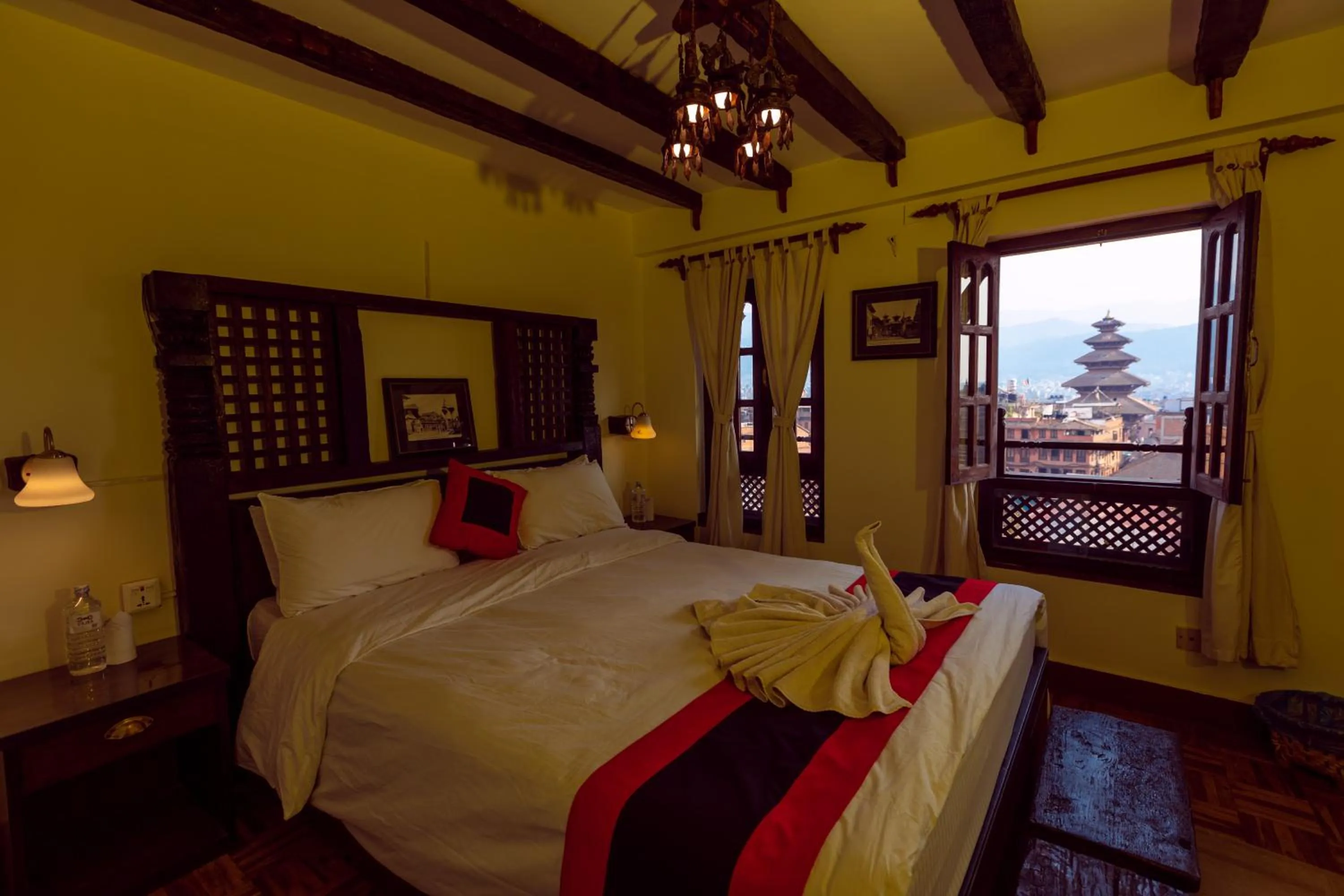 Bed in Vajra Boutique Hotel