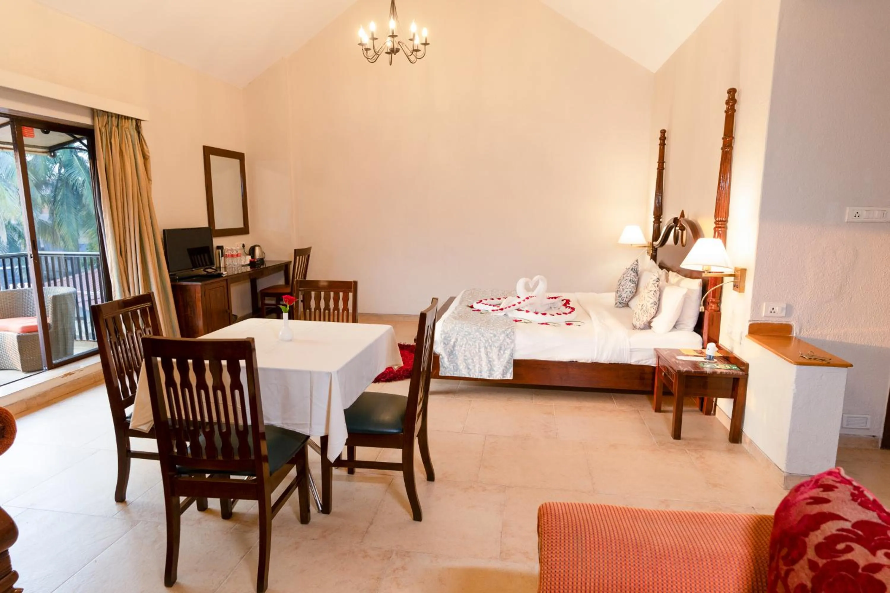 Bedroom, Bed in Neelam's The Grand Hotel Goa