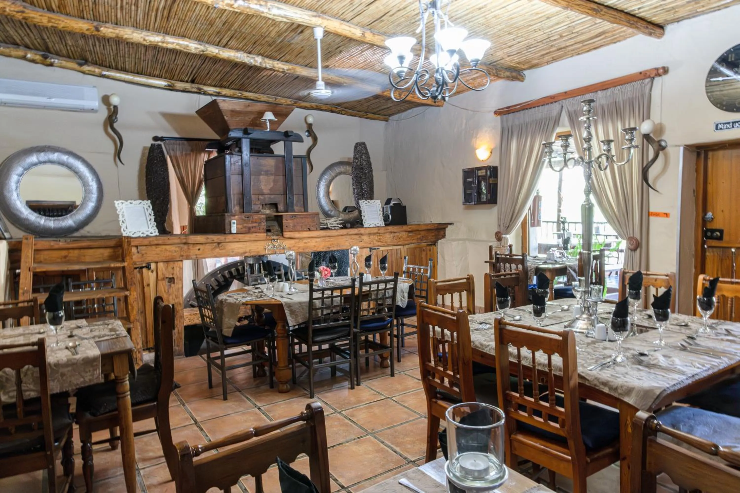 Restaurant/places to eat in Old Mill Lodge, Seasonal Working Ostrich Farm & Restaurant, Oudtshoorn