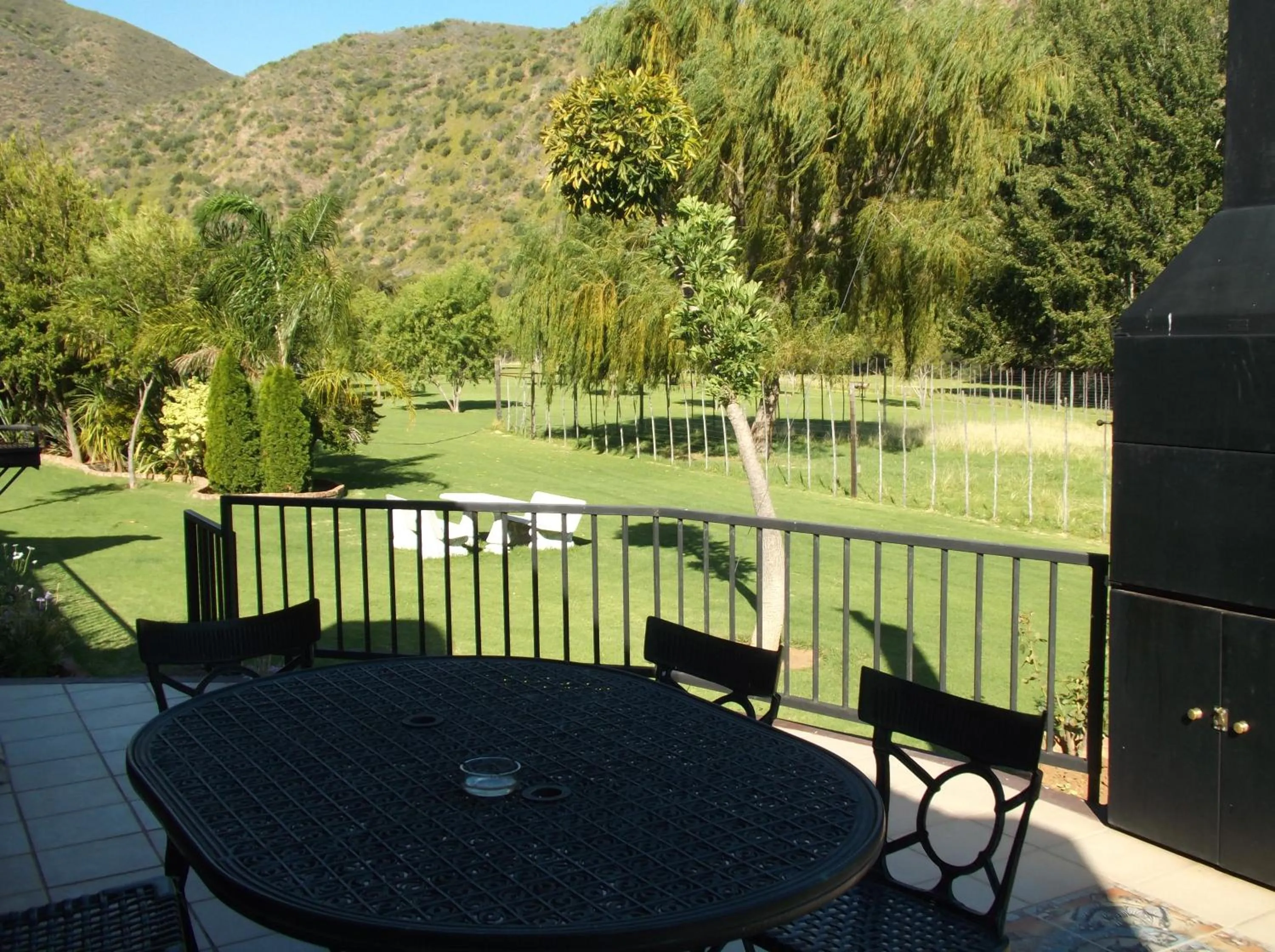Patio in Old Mill Lodge, Seasonal Working Ostrich Farm & Restaurant, Oudtshoorn