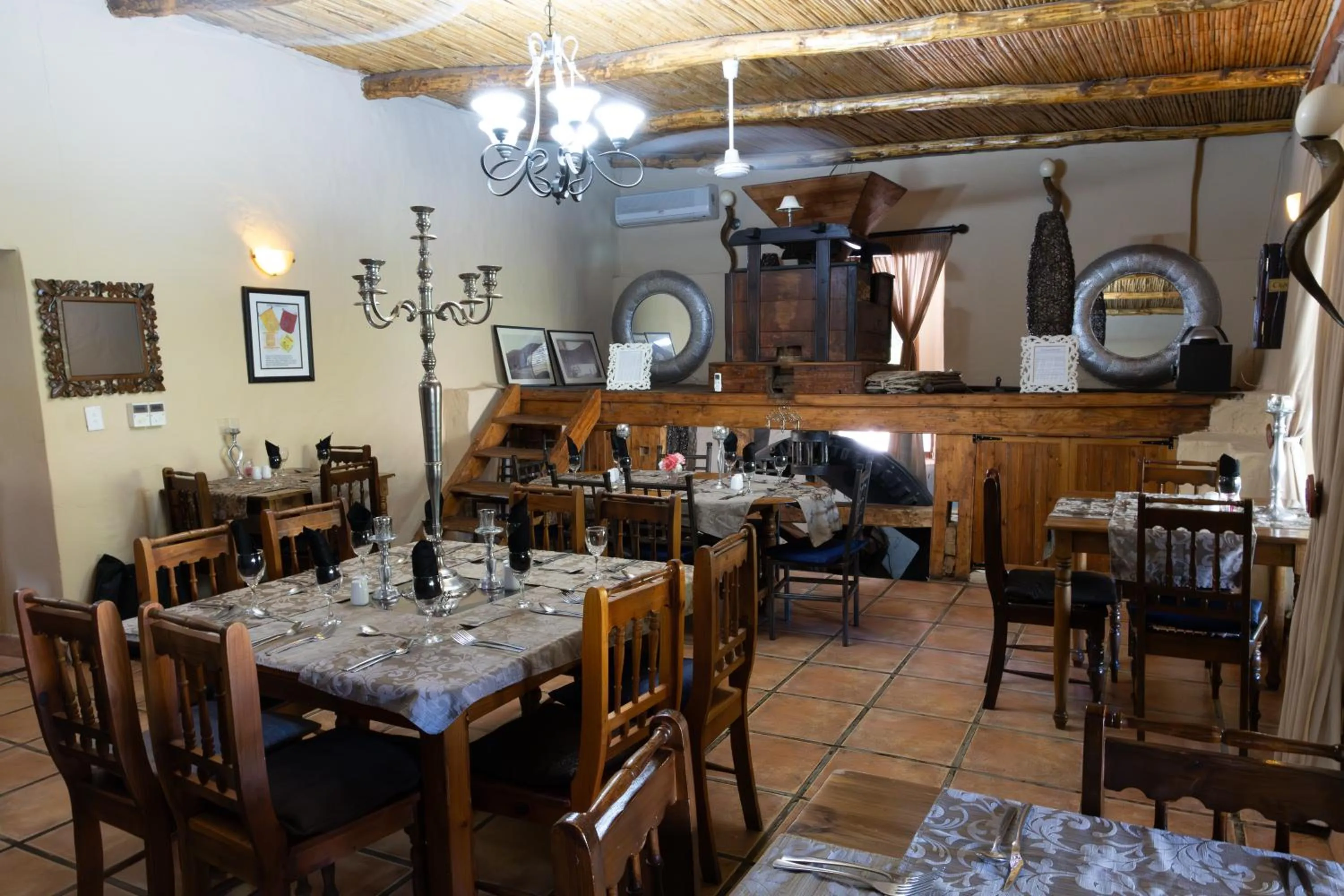 Restaurant/places to eat in Old Mill Lodge, Seasonal Working Ostrich Farm & Restaurant, Oudtshoorn