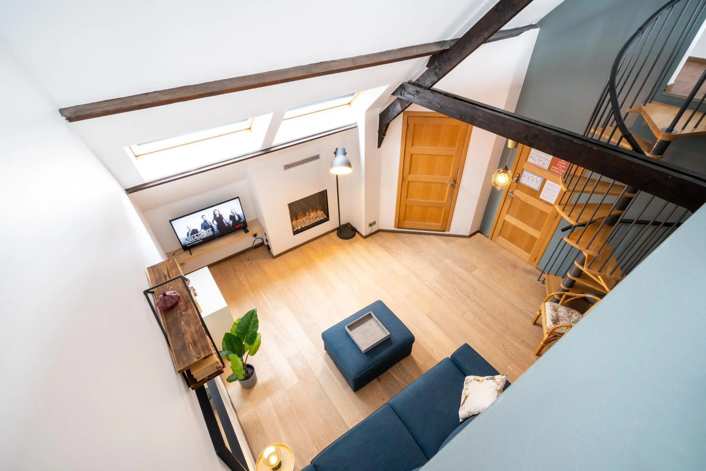 Living room in The Rose Suites