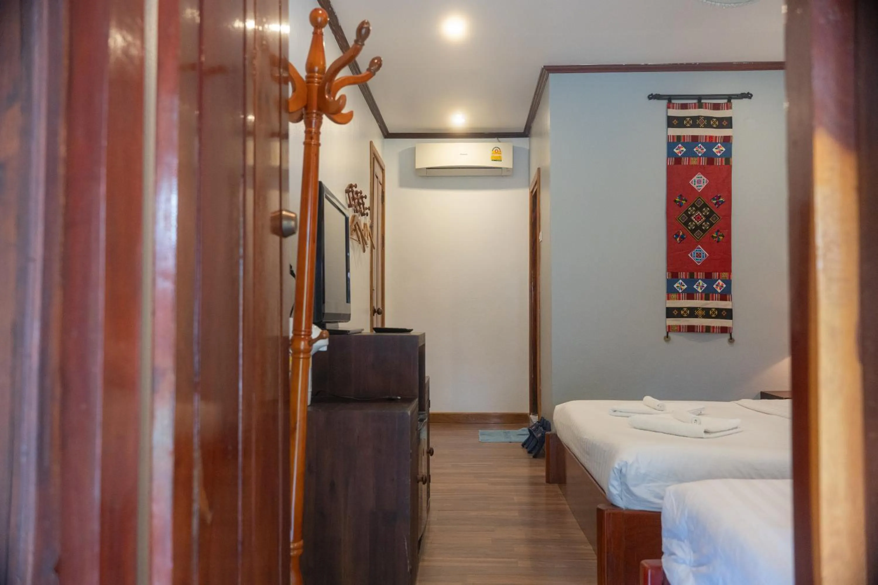 Bed in Villa Namkhan River