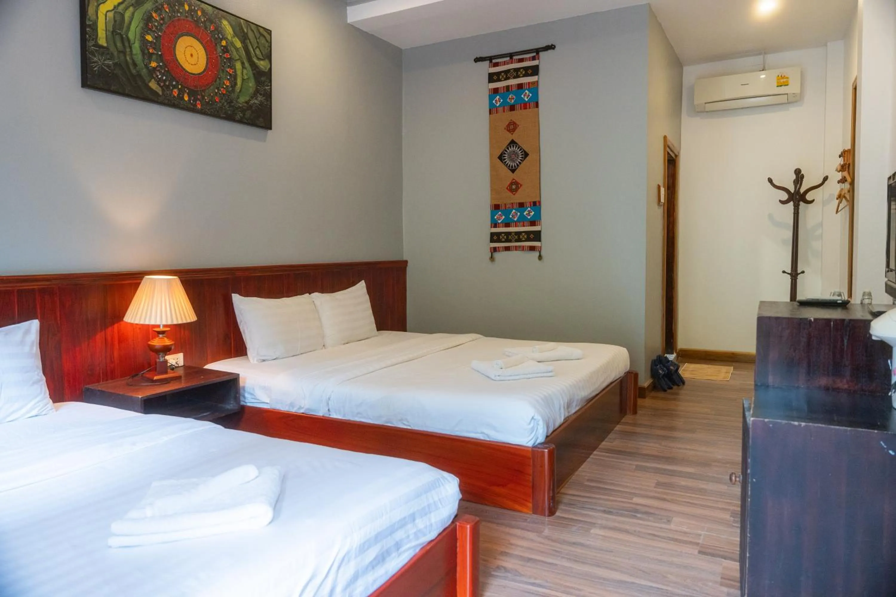 Bed in Villa Namkhan River