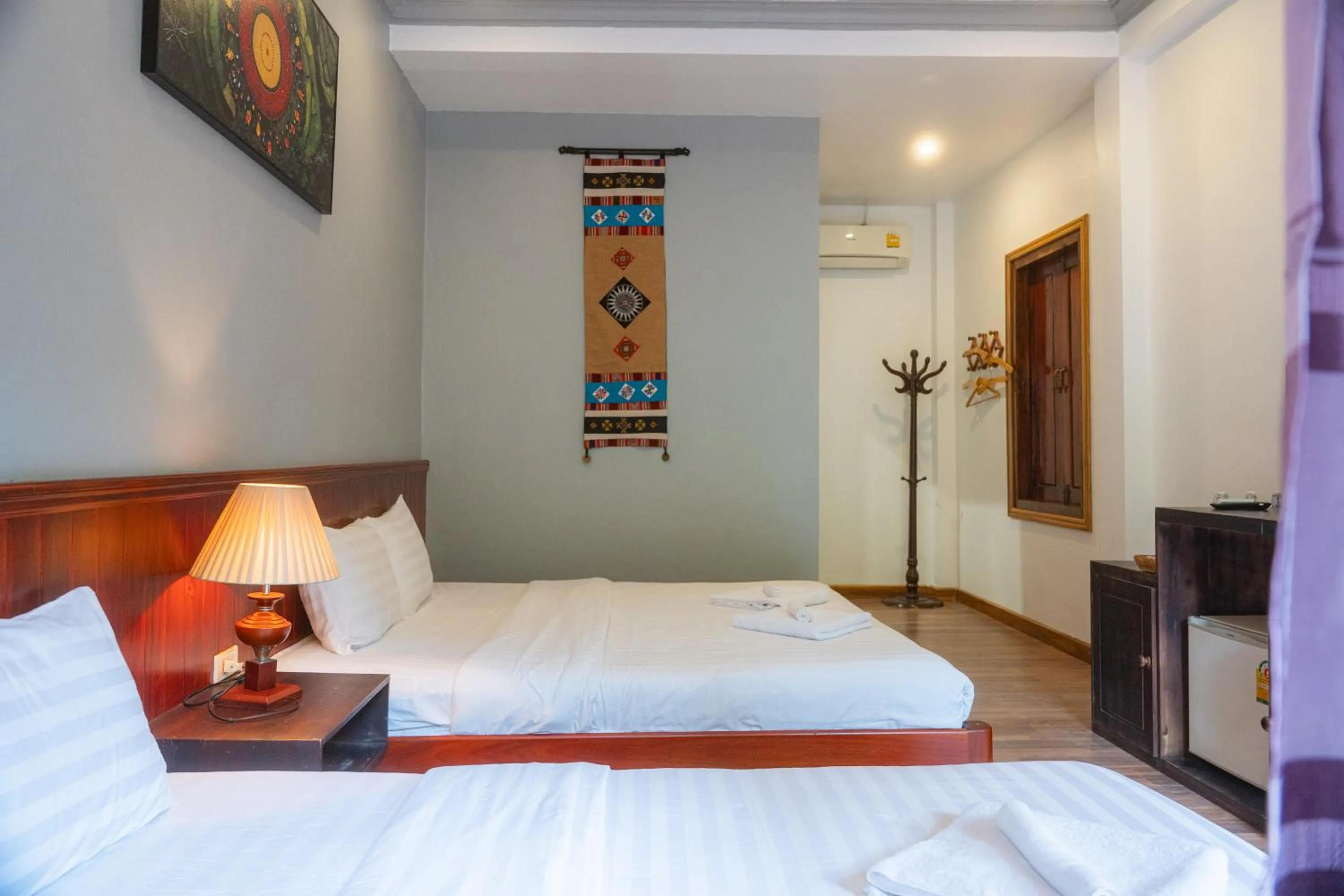 Bed in Villa Namkhan River