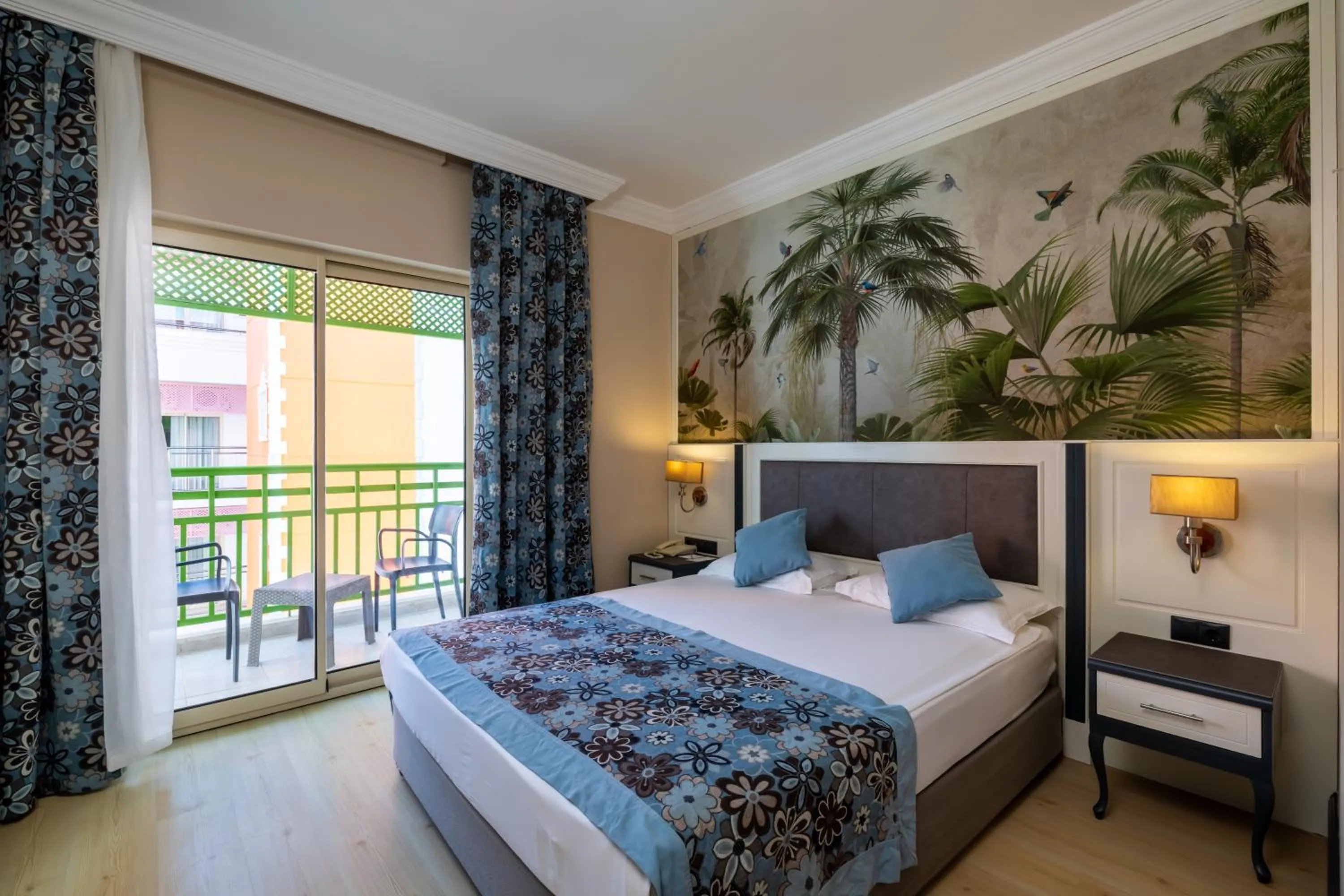 Balcony/Terrace, Bed in Crystal Paraiso Aqua Collection - Ultimate All Inclusive
