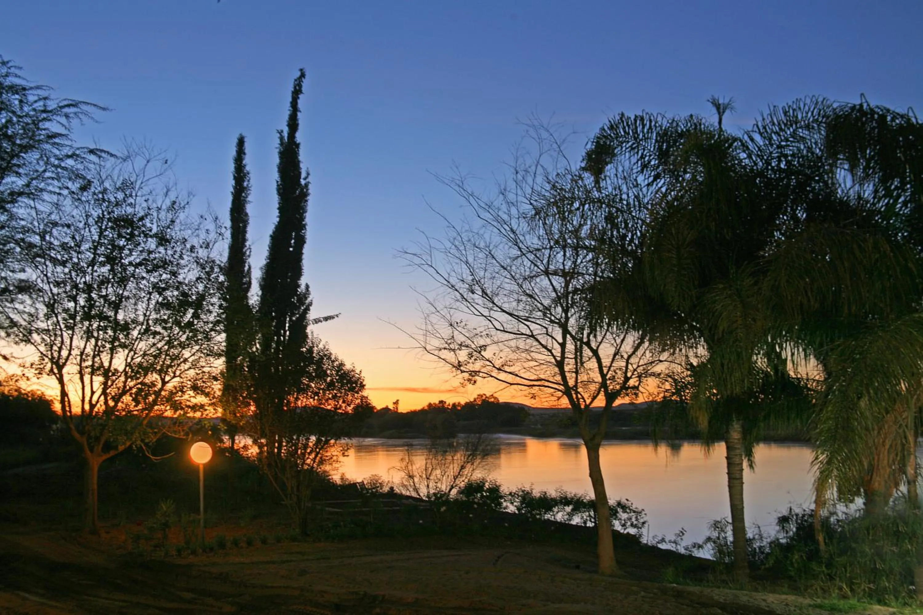 Sunset in River Place Manor