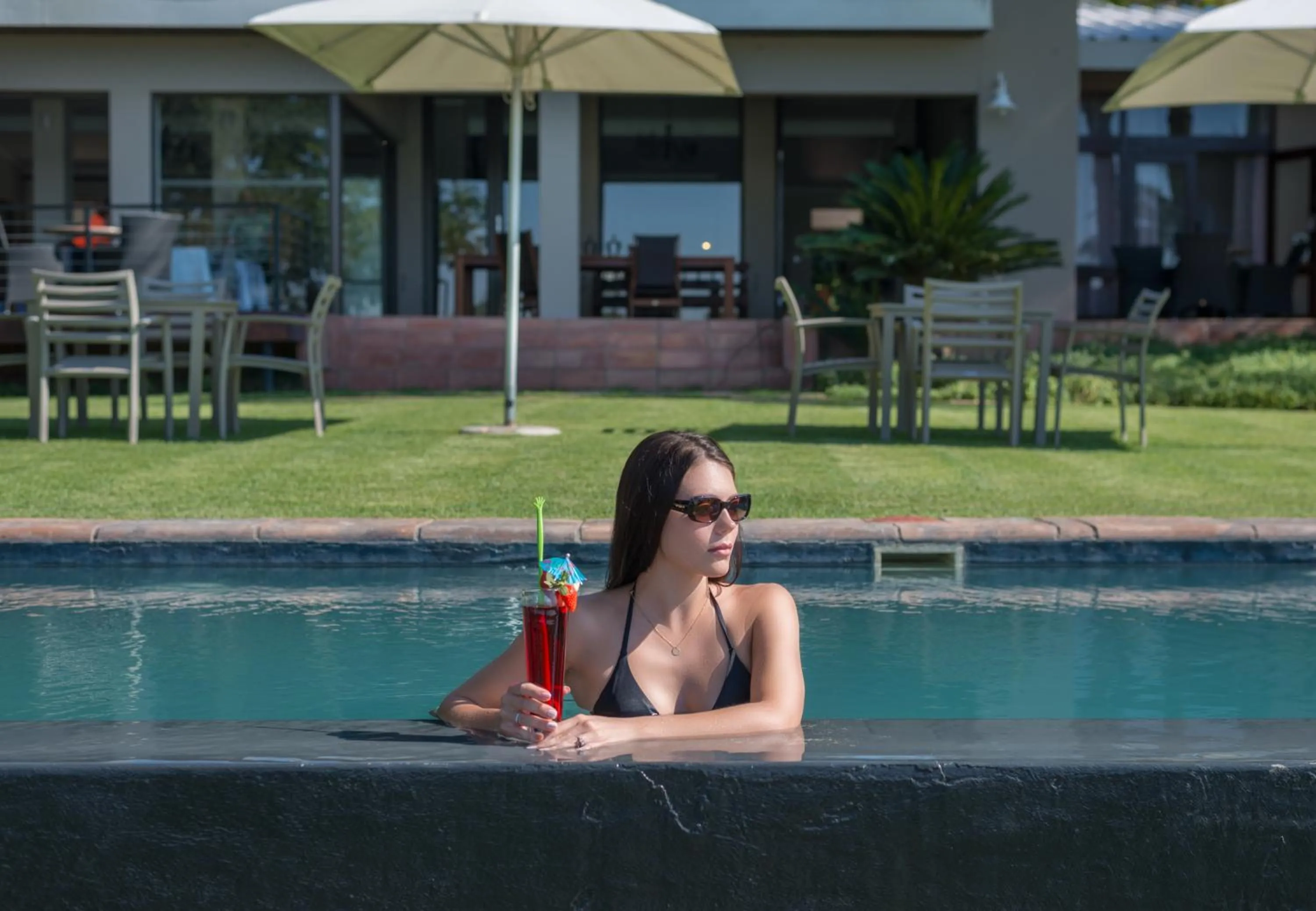 Swimming pool in River Place Manor