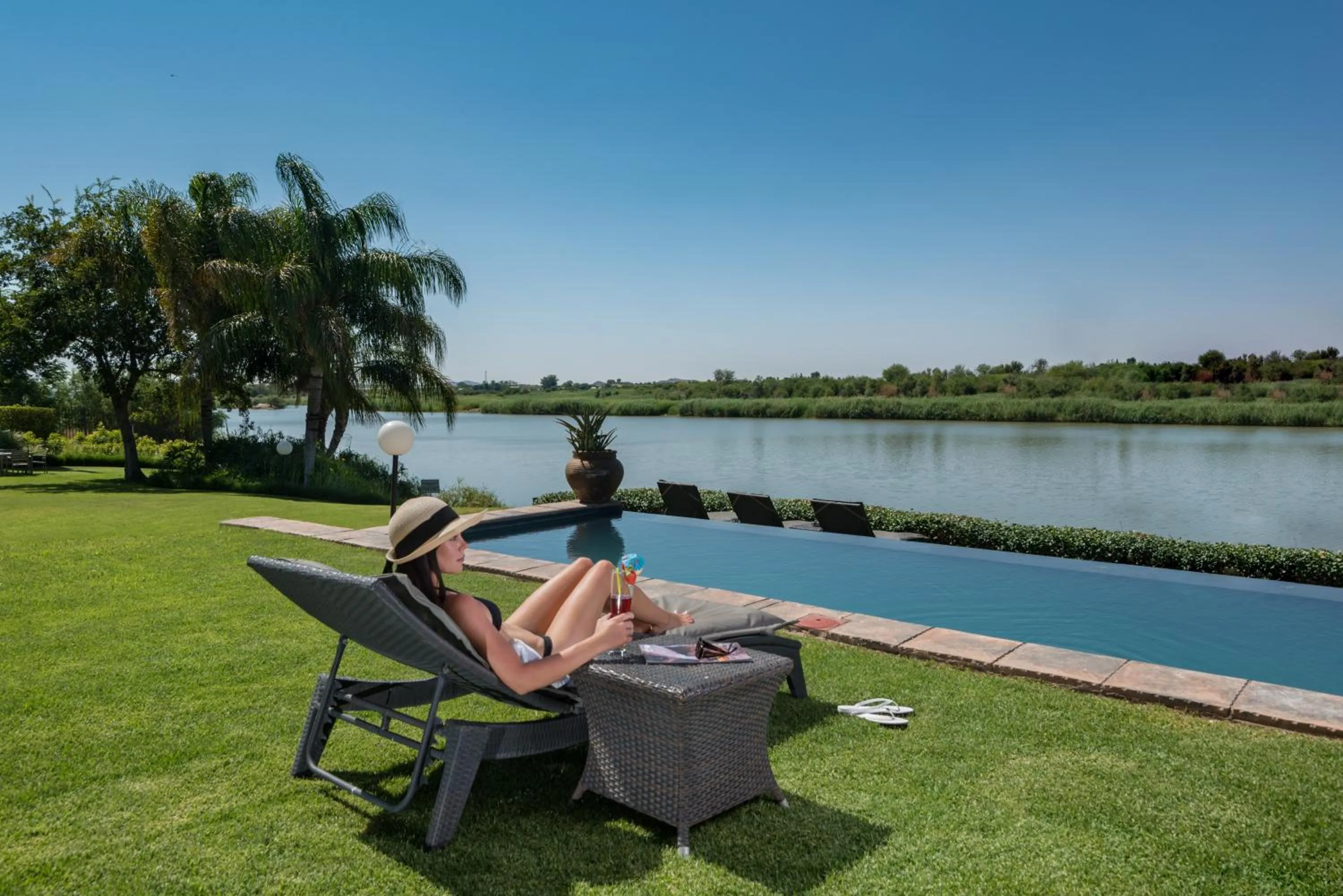 Swimming pool in River Place Manor