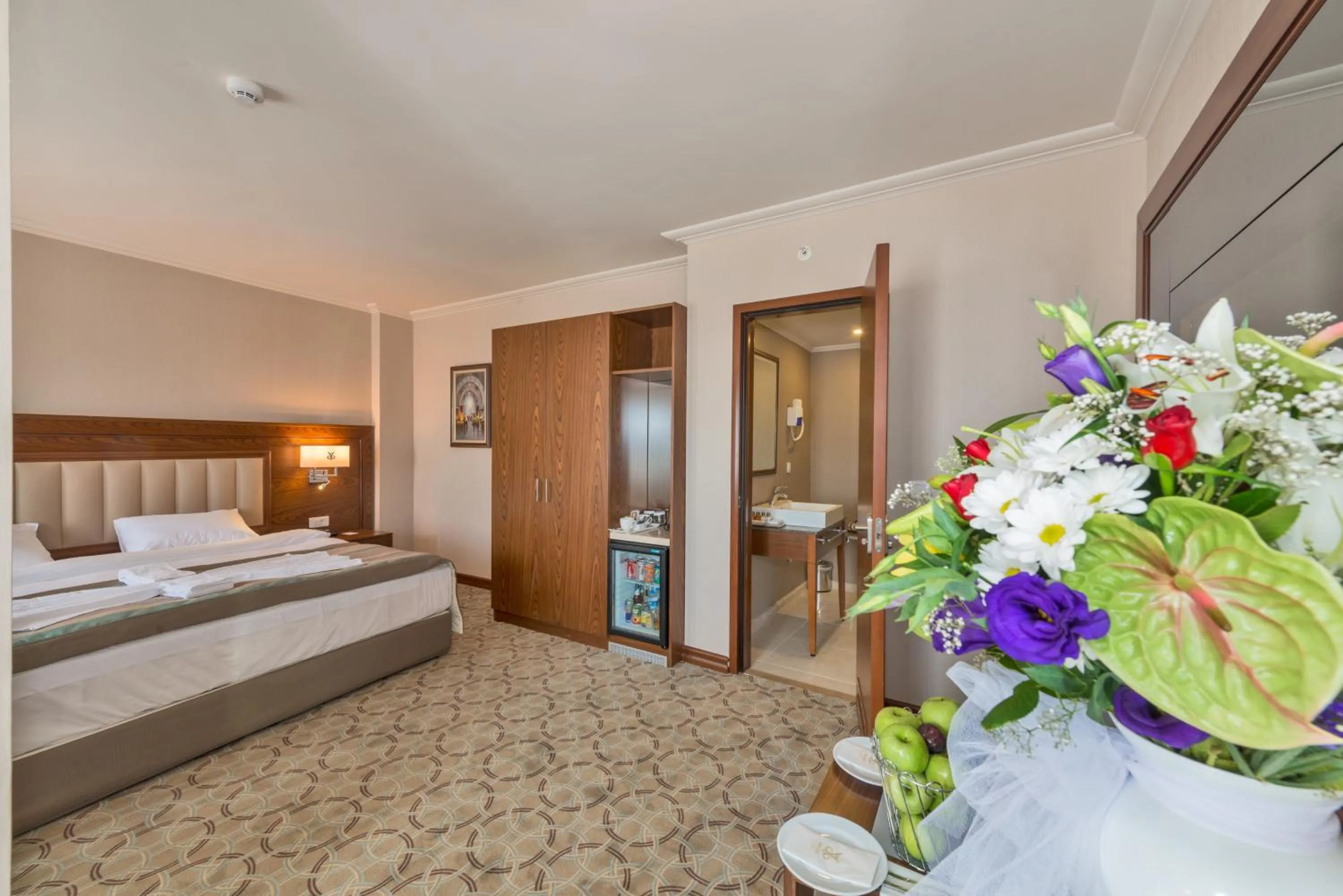 Bed in Bekdas Hotel Deluxe & Spa