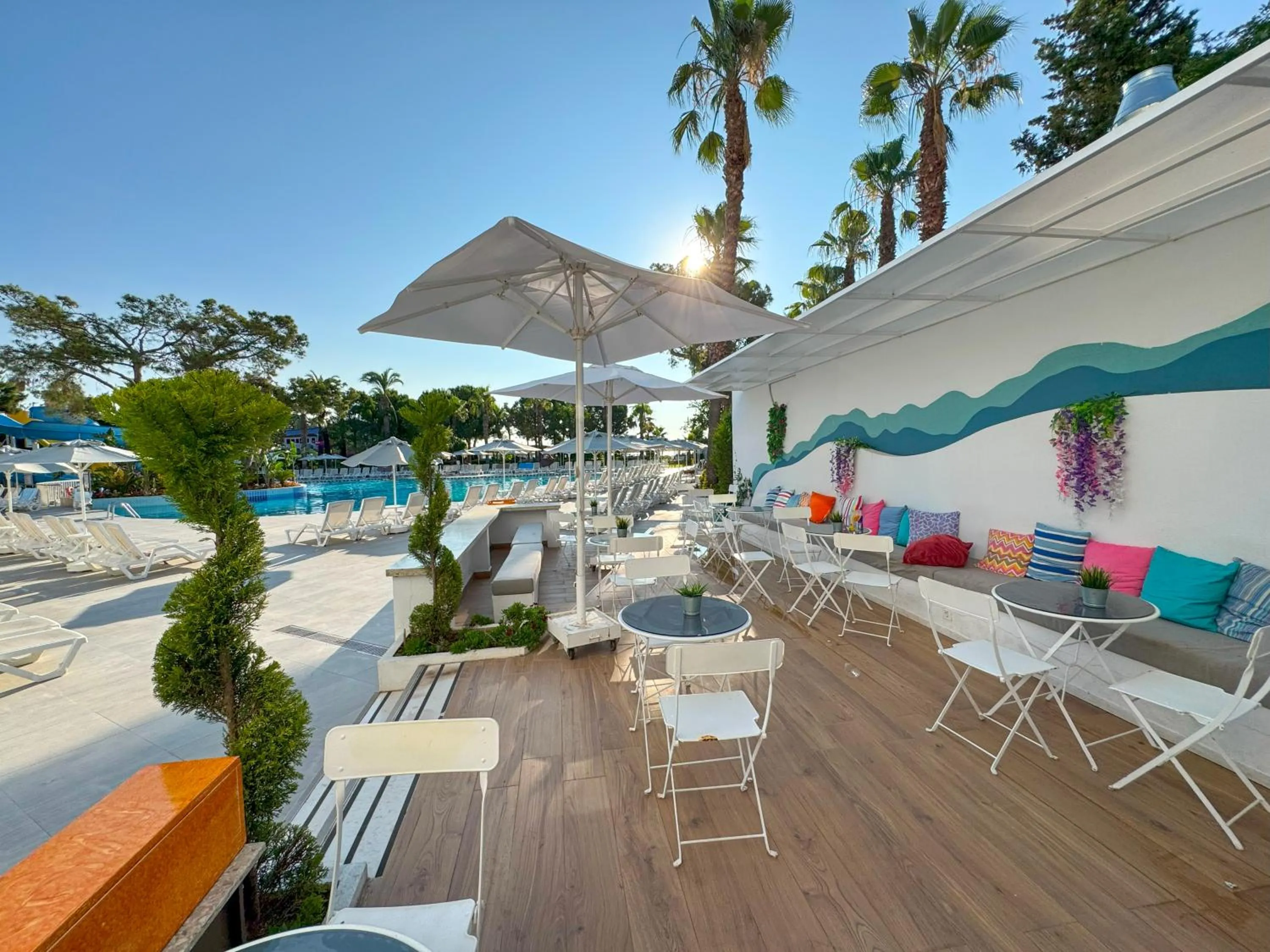 Seating area in Catamaran Quality Times