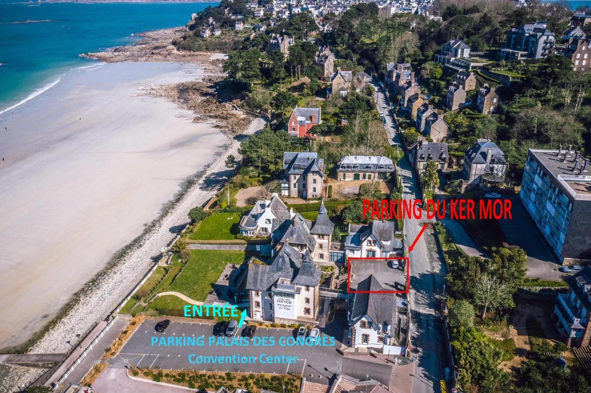 Bird's eye view in Logis Hôtel Ker Mor