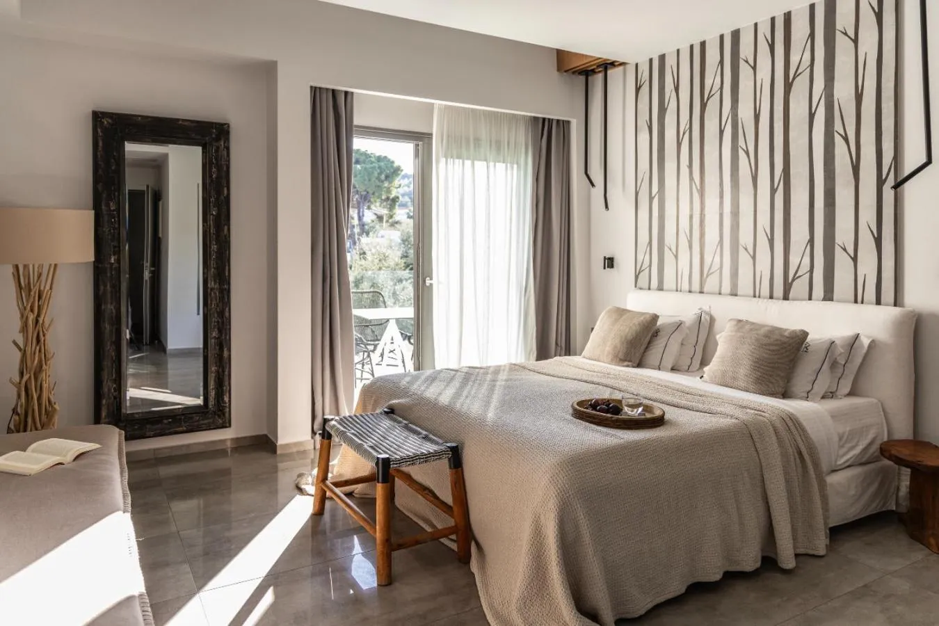 Bed in Blue Carpet Luxury Suites