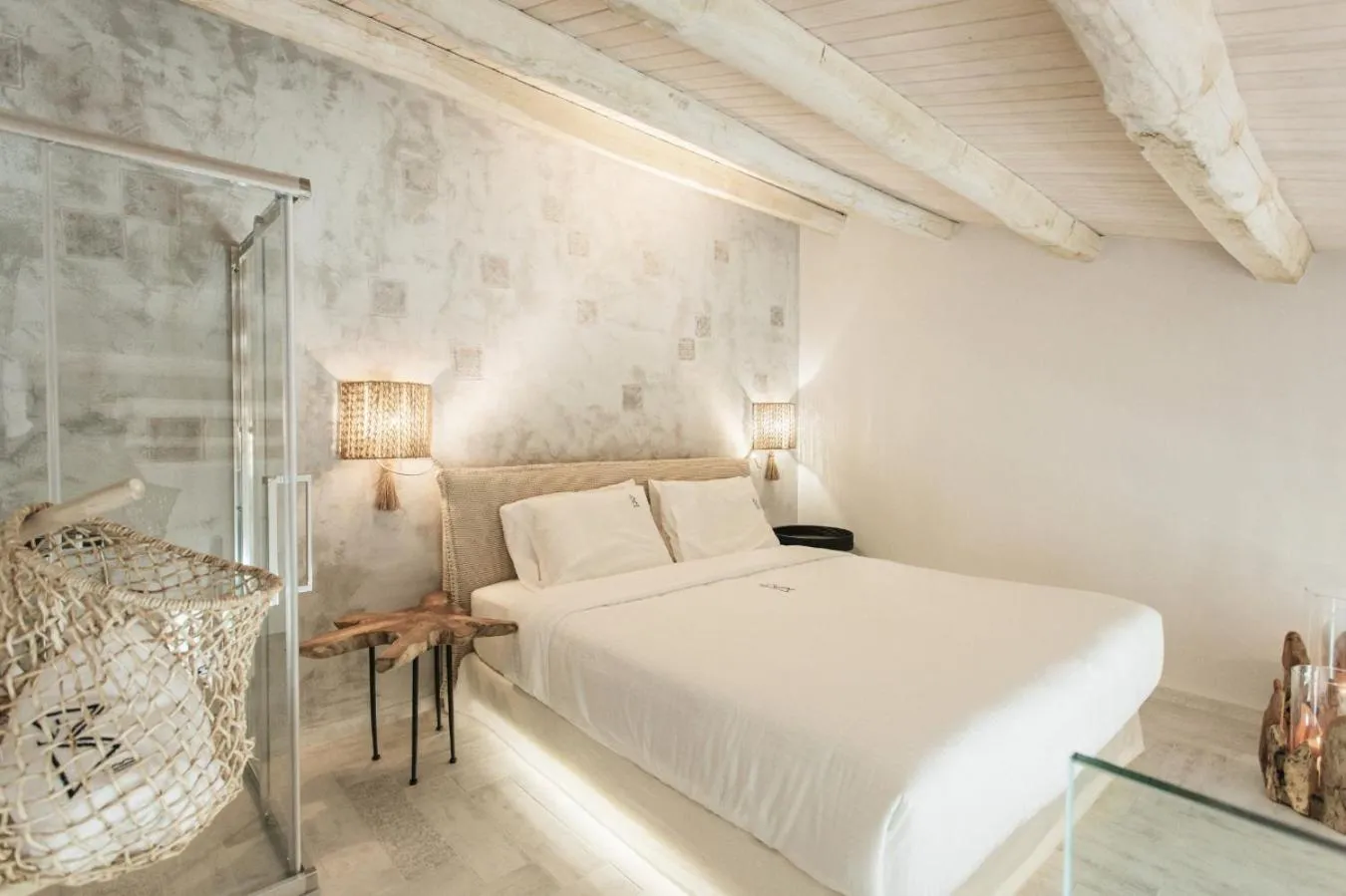 Bed in Blue Carpet Luxury Suites