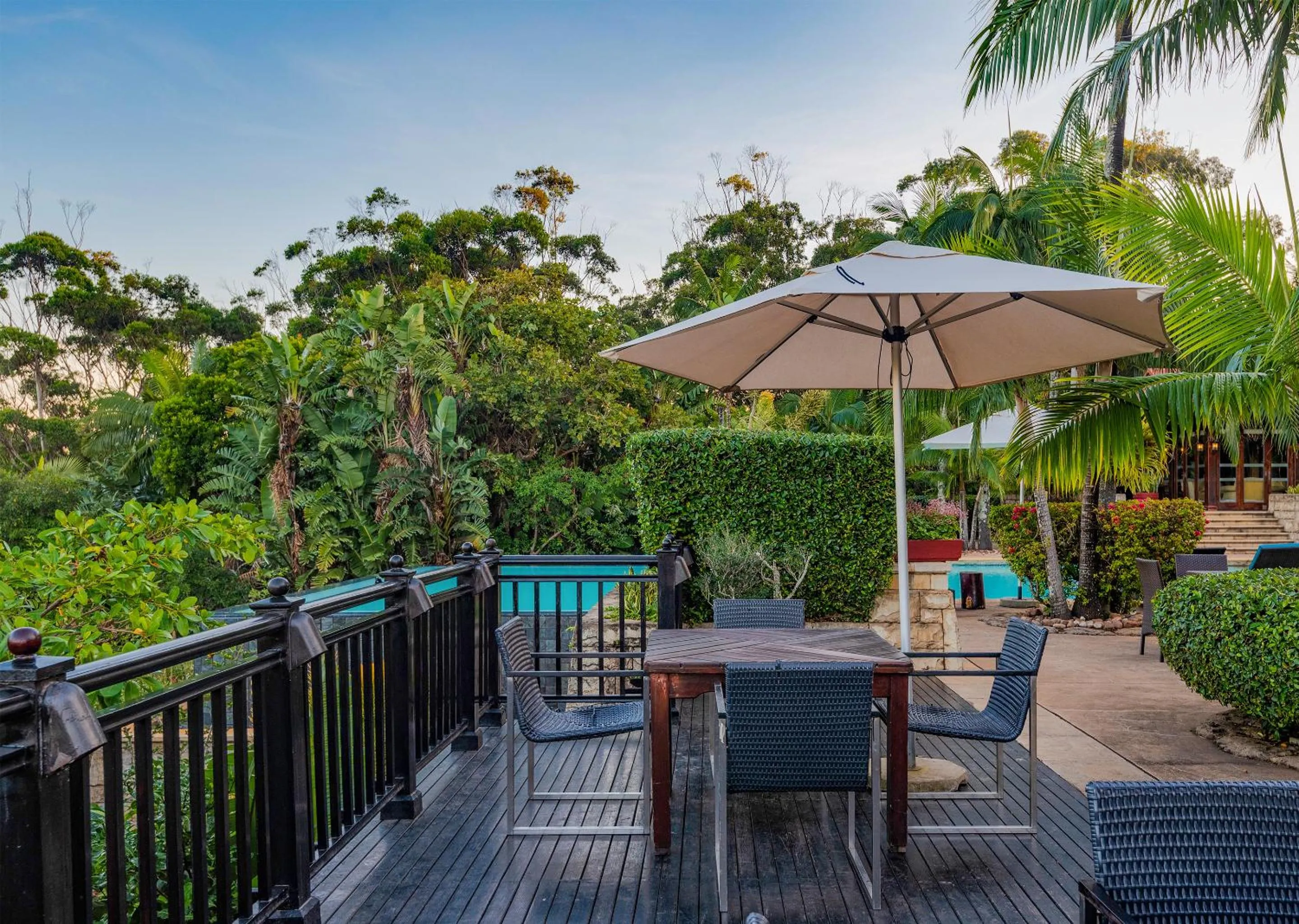 Patio in Zimbali Lodge by Dream Resorts