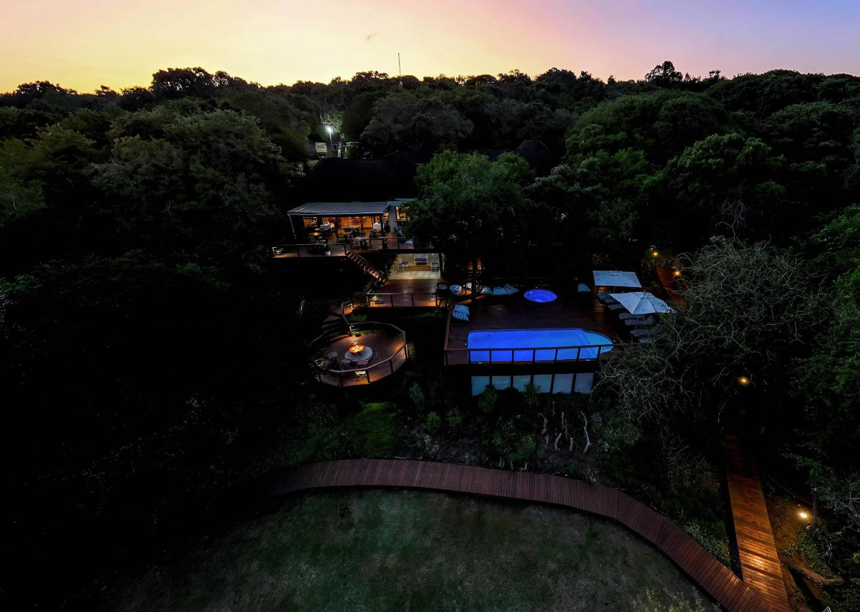 Bird's eye view in Zimbali Lodge by Dream Resorts
