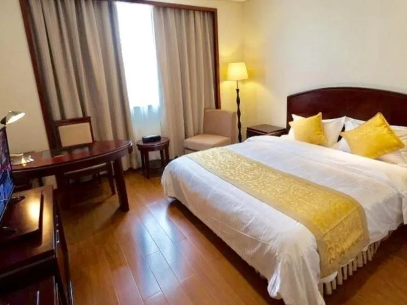 Bed in GreenTree Alliance Suzhou Wuzhong North Zhongshan Road Jinmanting Hotel
