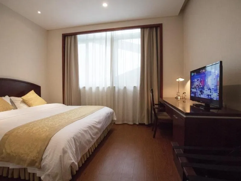 Bed in GreenTree Alliance Suzhou Wuzhong North Zhongshan Road Jinmanting Hotel