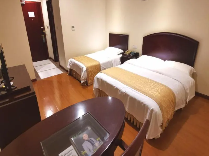 Bed in GreenTree Alliance Suzhou Wuzhong North Zhongshan Road Jinmanting Hotel