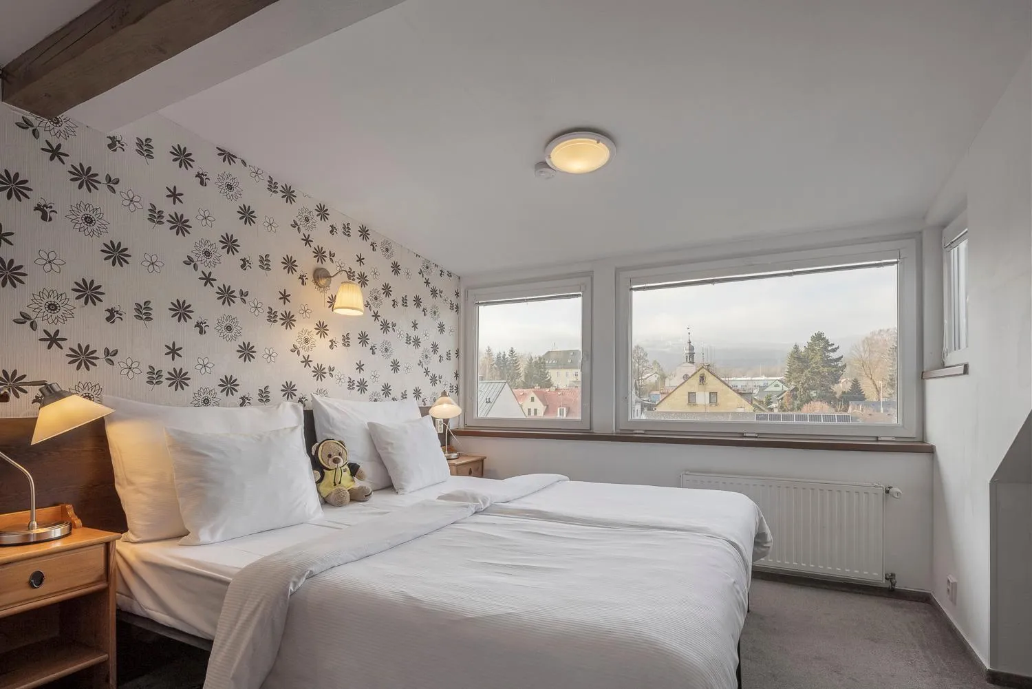 Bedroom, Bed in Pytloun Wellness Travel Hotel