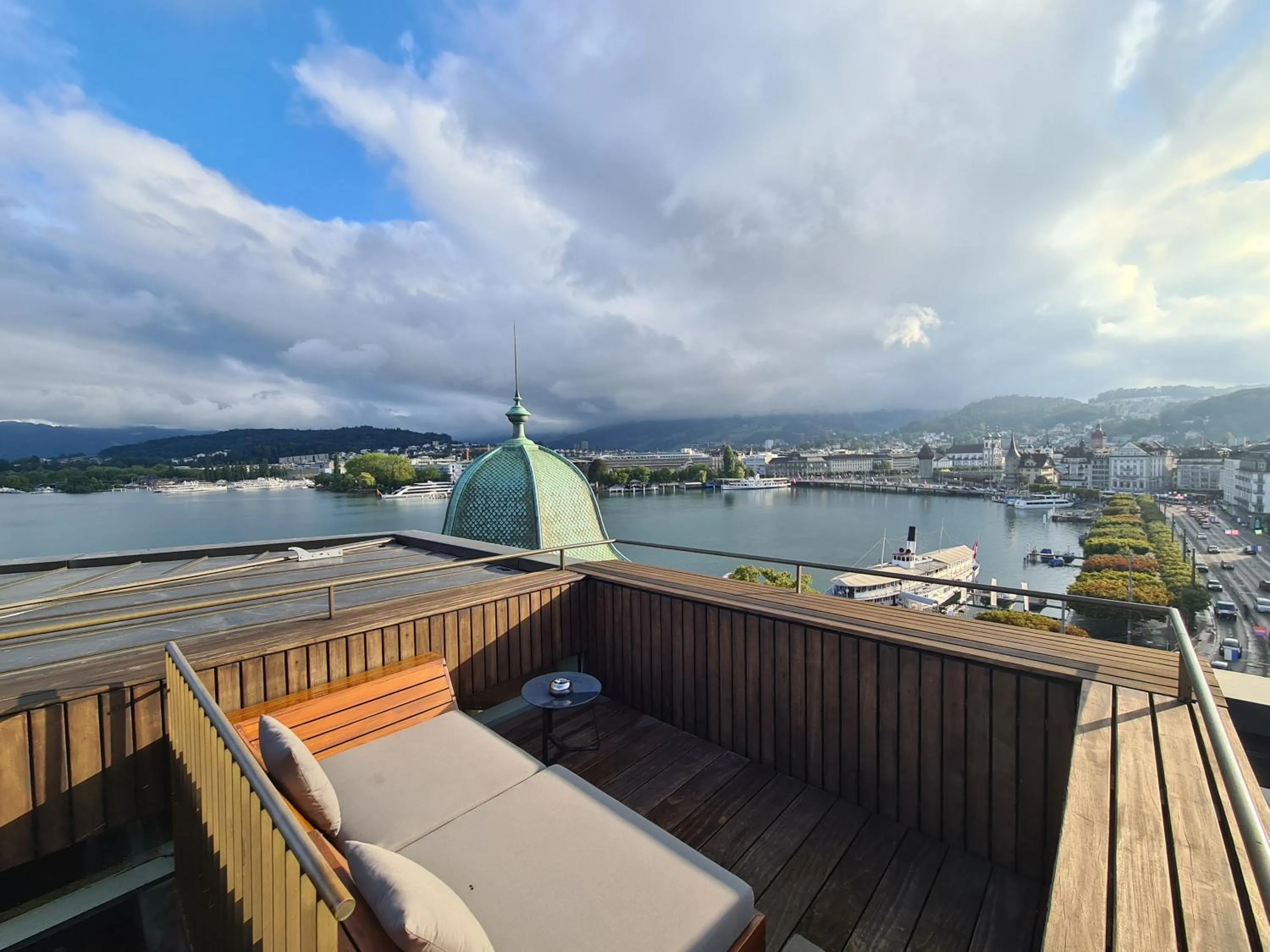 City view in Lucerne Lake View Apartments