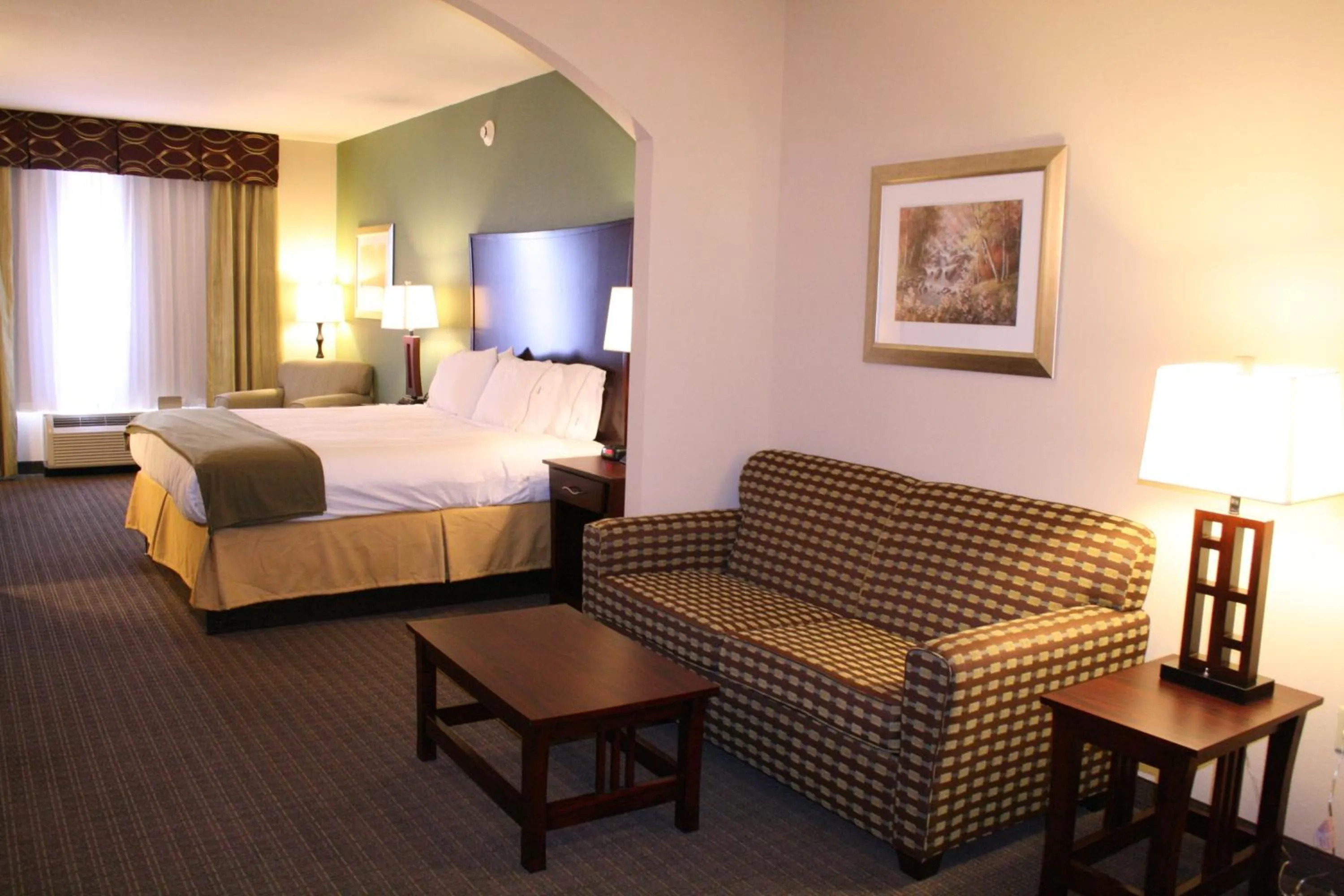 Photo of the whole room, Bed in Holiday Inn Express Pratt by IHG