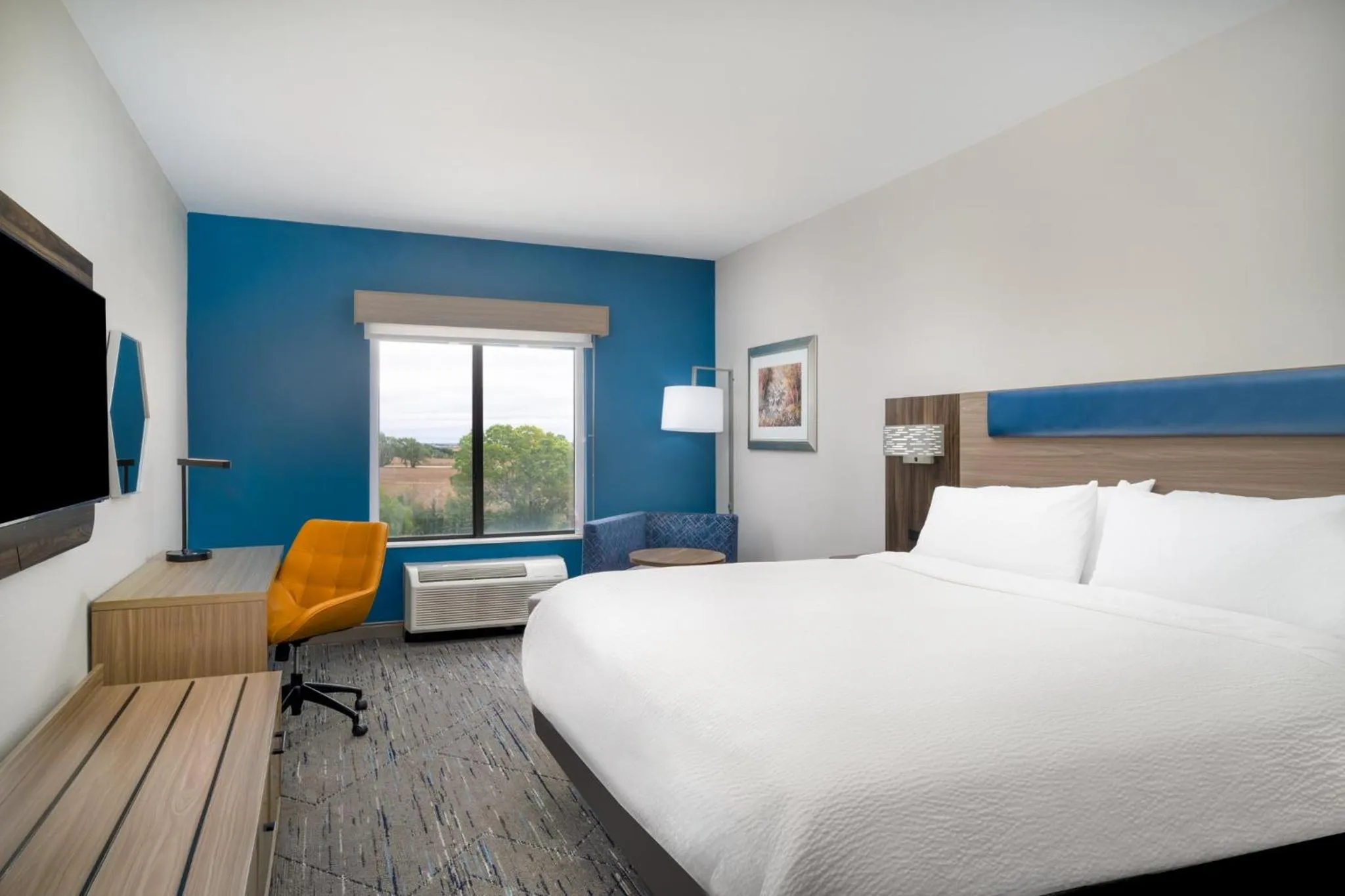 Photo of the whole room, Bed in Holiday Inn Express Pratt by IHG